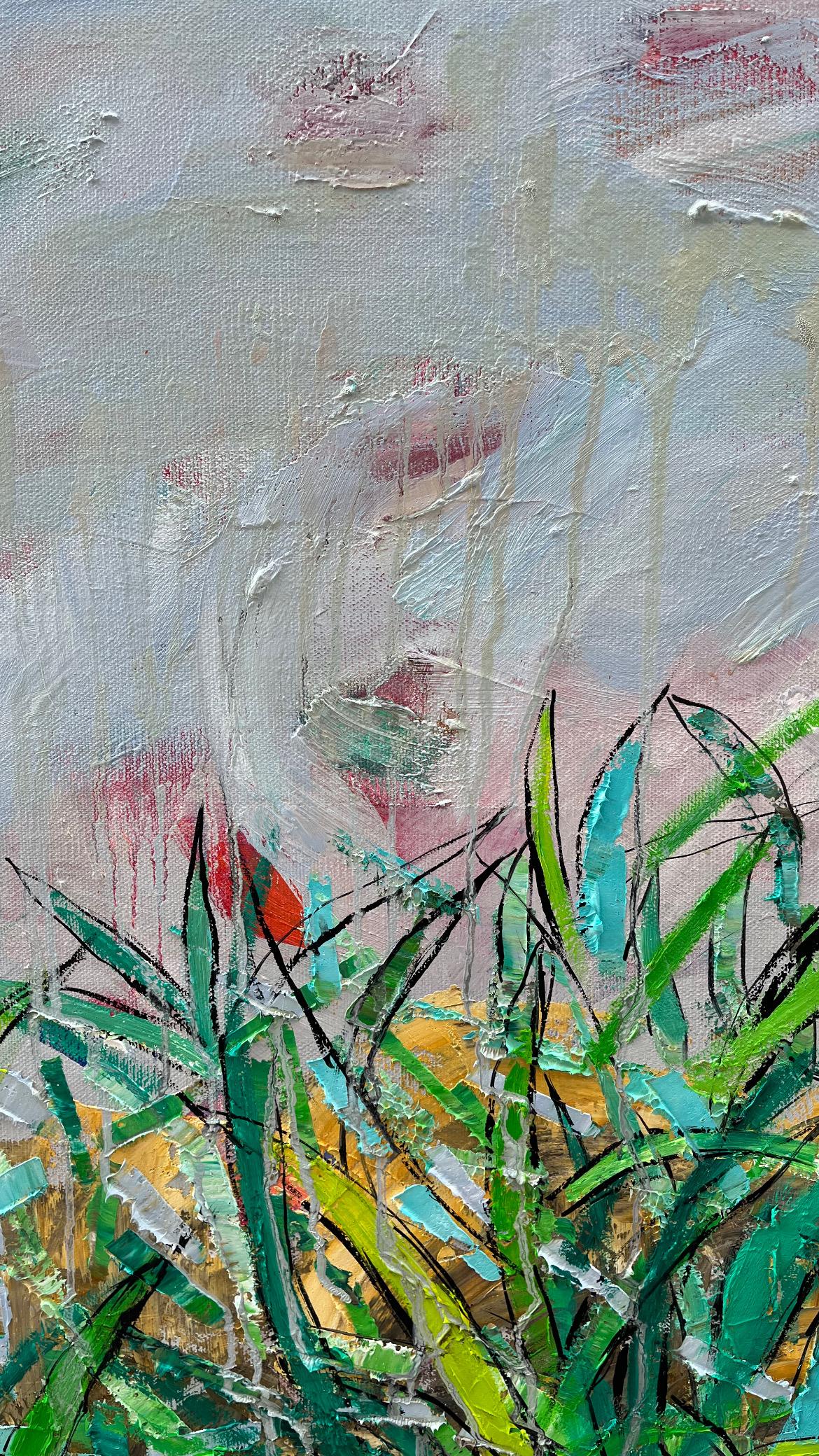 Paesaggio, 90x90 cm, olio su tela 