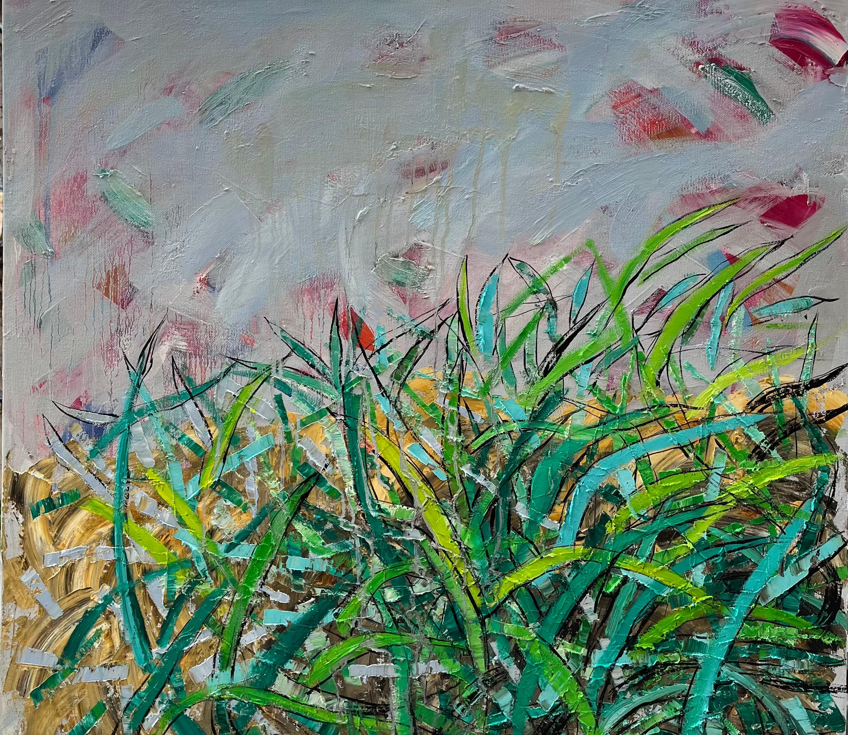 Paesaggio , 90x90 cm, olio su tela