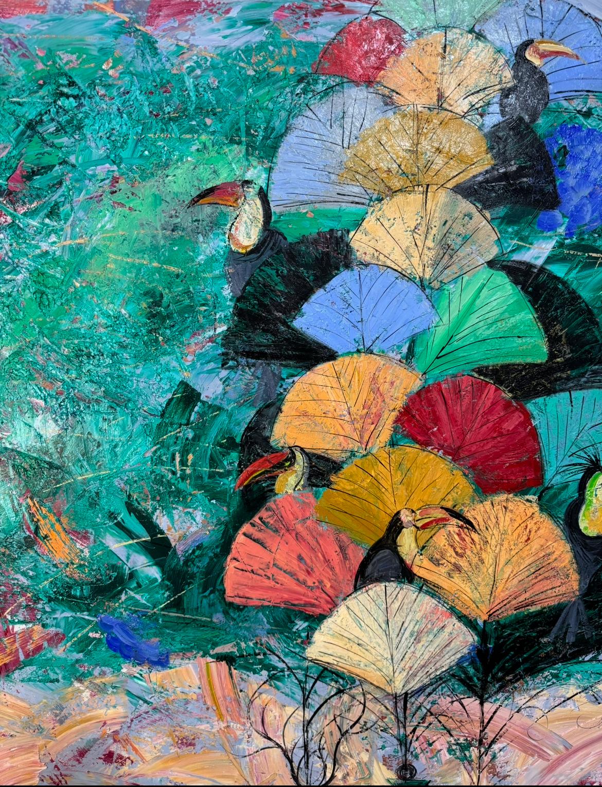 Profumo, 150x150 cm, olio su tela in vendita 2