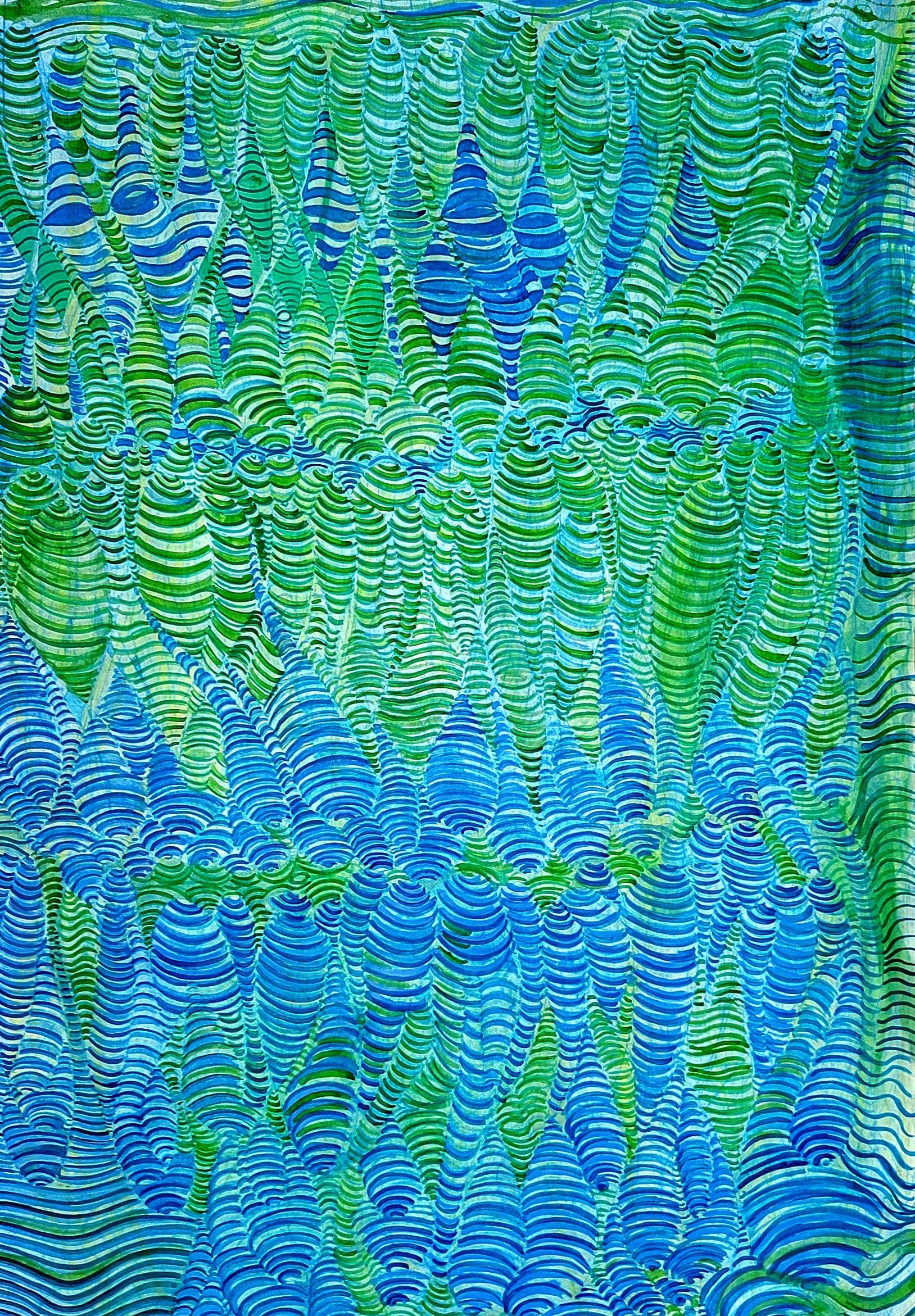 Divine Vibrations, Mischtechniken auf Papier