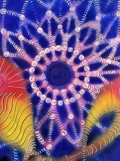 Luz gloriosa, técnica mixta sobre papel