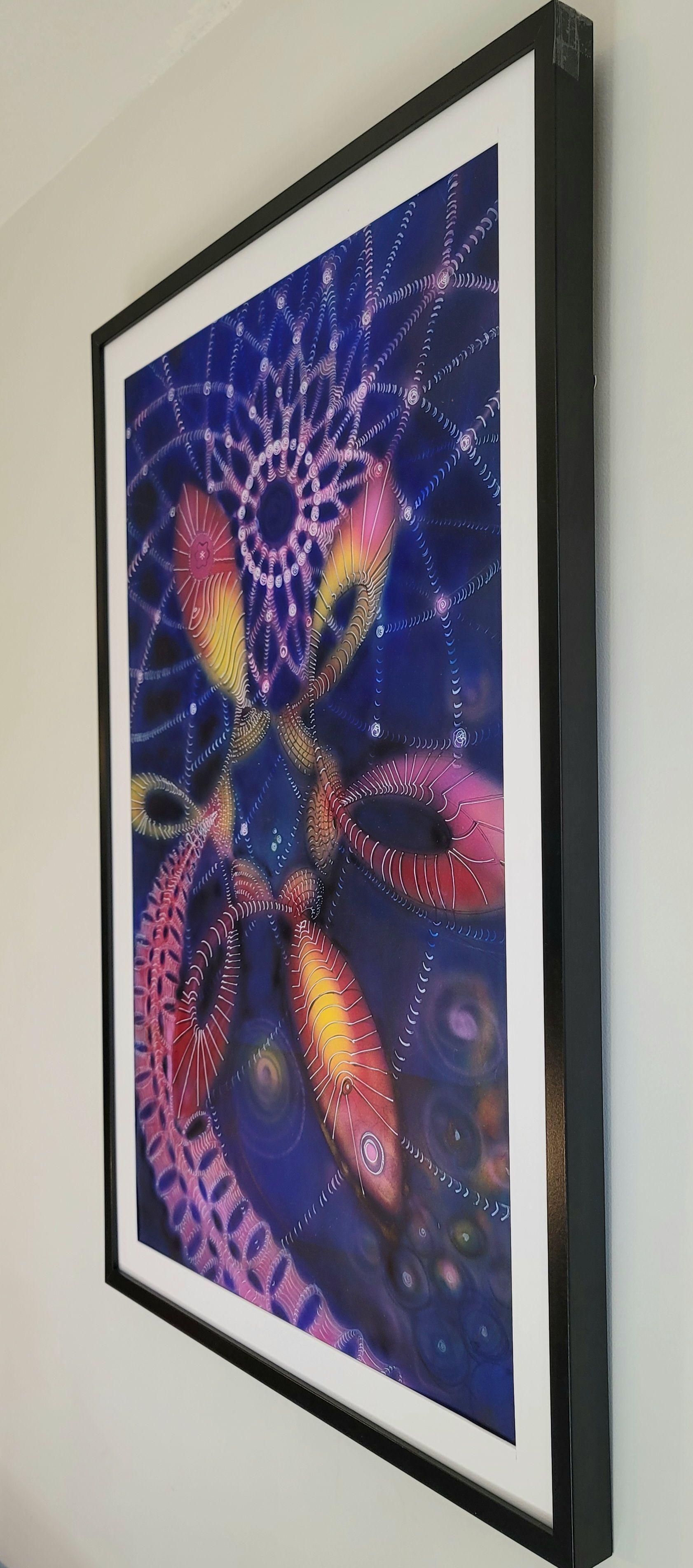 Glorious Light, Gemischte Medien auf Papier im Angebot 1