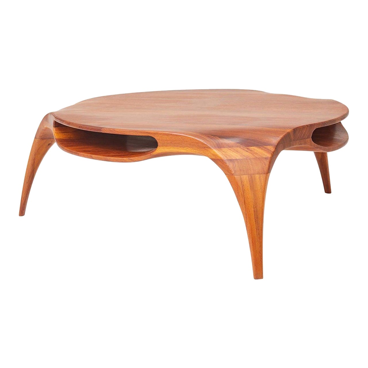 Table basse Sankao en bois d'Iroko par Henka Lab