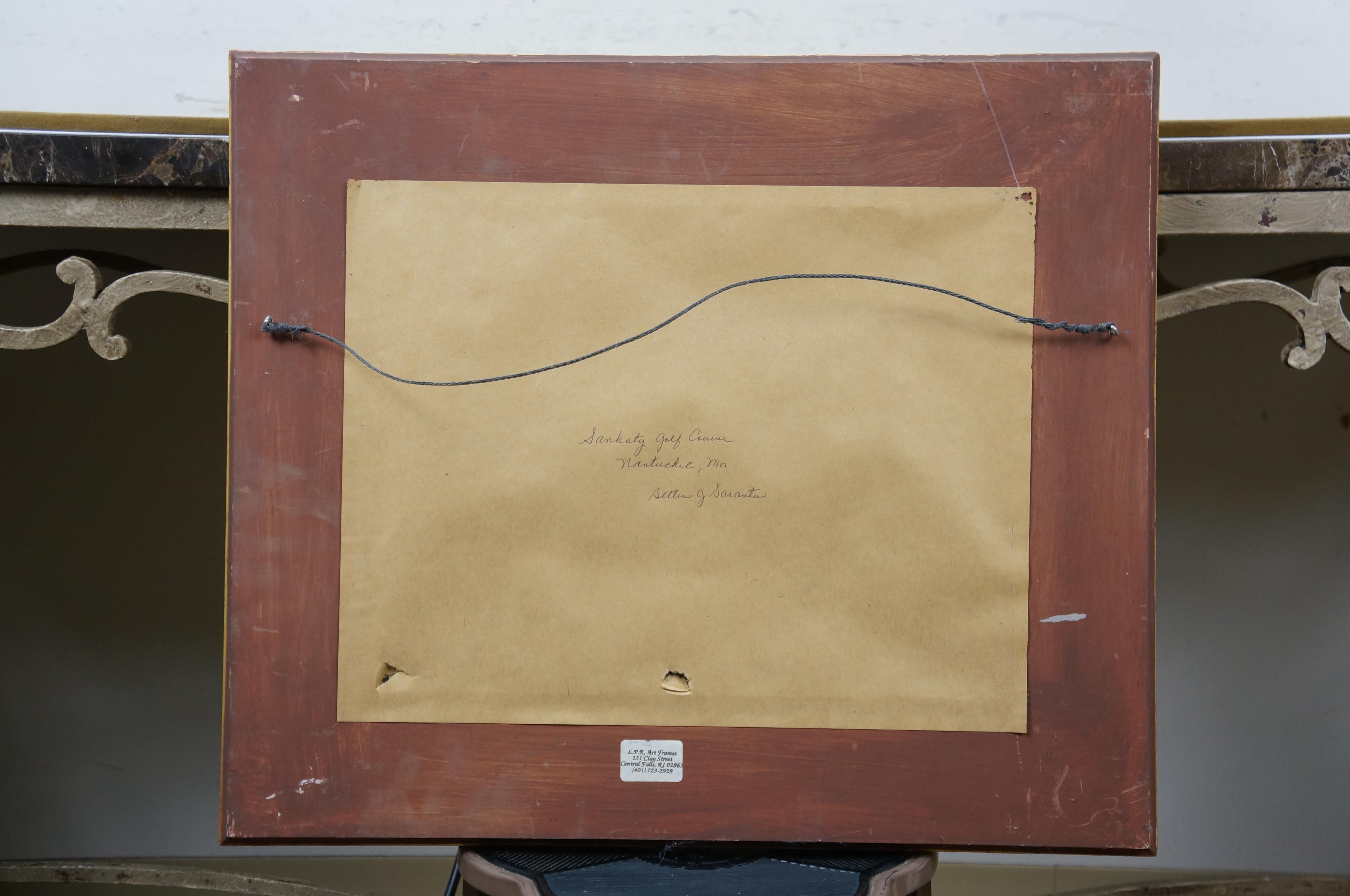 Sankaty Golf Course Nantucket, MA Öl-Landschaftsgemälde Bettie J. Sarantos im Angebot 3