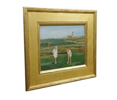Sankaty Golf Course Nantucket, MA Oil Landscape Painting Bettie J. Sarantos