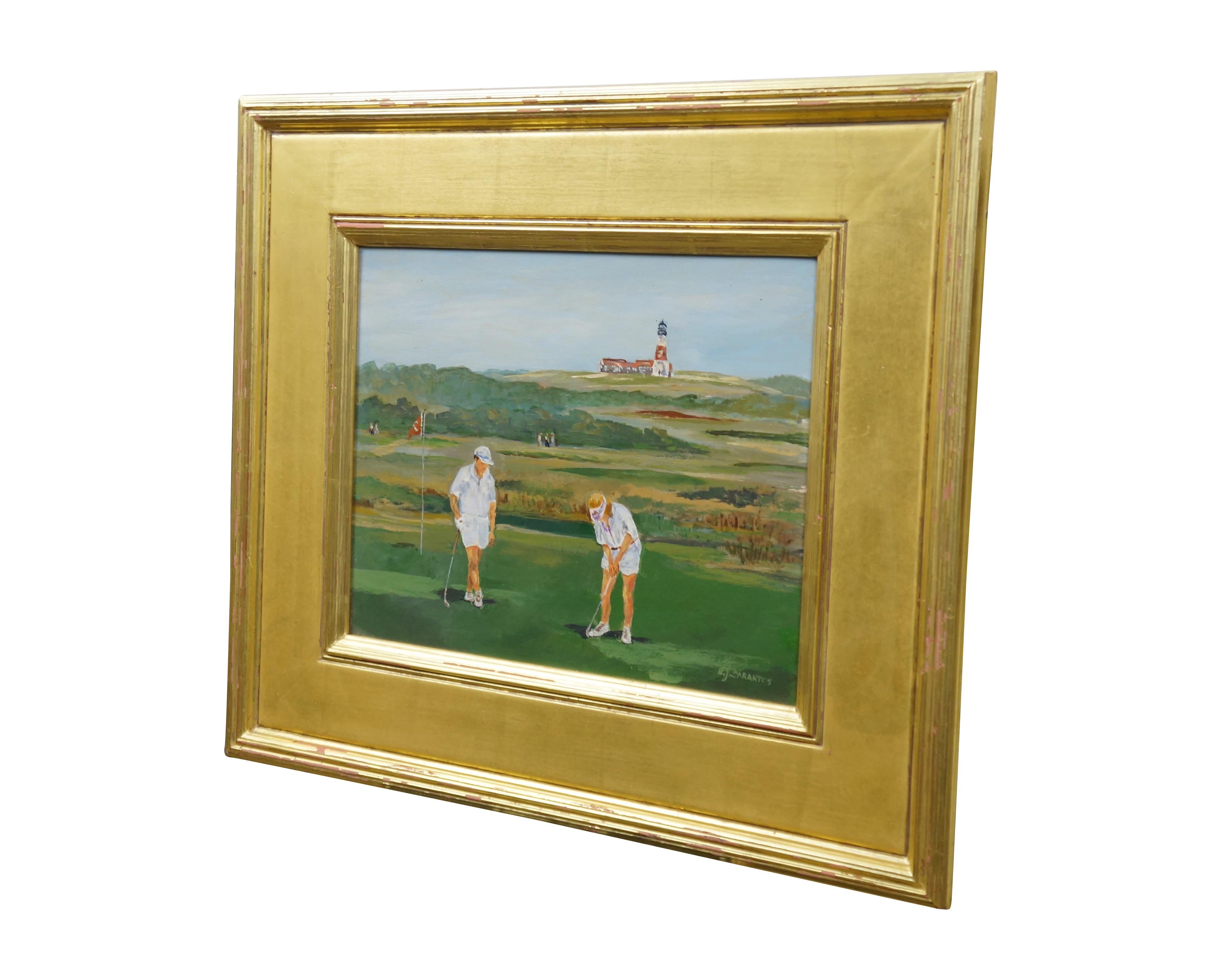 Sankaty Golf Course Nantucket, MA Öl-Landschaftsgemälde Bettie J. Sarantos (Moderne) im Angebot