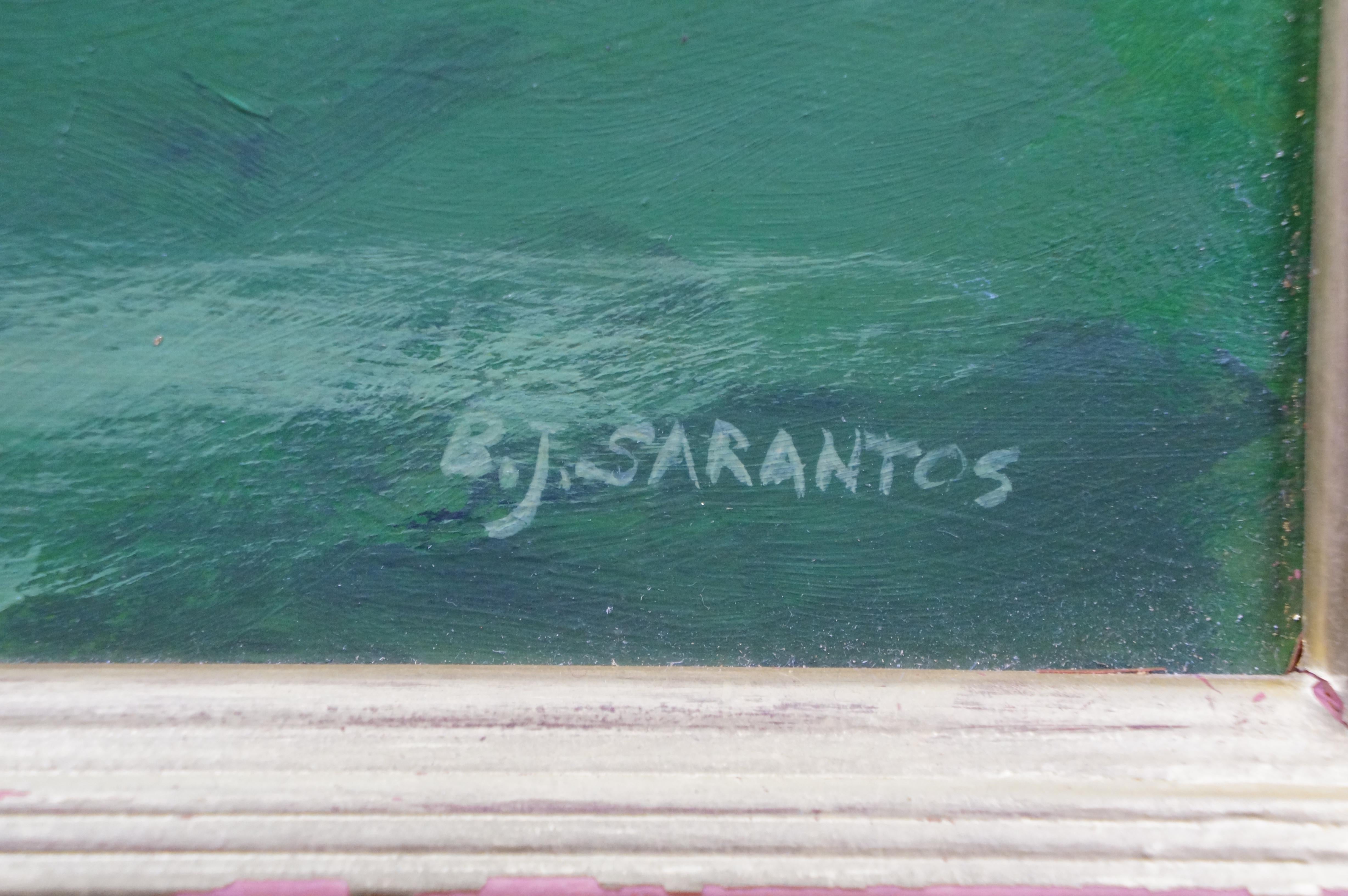 Sankaty Golf Course Nantucket, MA Öl-Landschaftsgemälde Bettie J. Sarantos (20. Jahrhundert) im Angebot