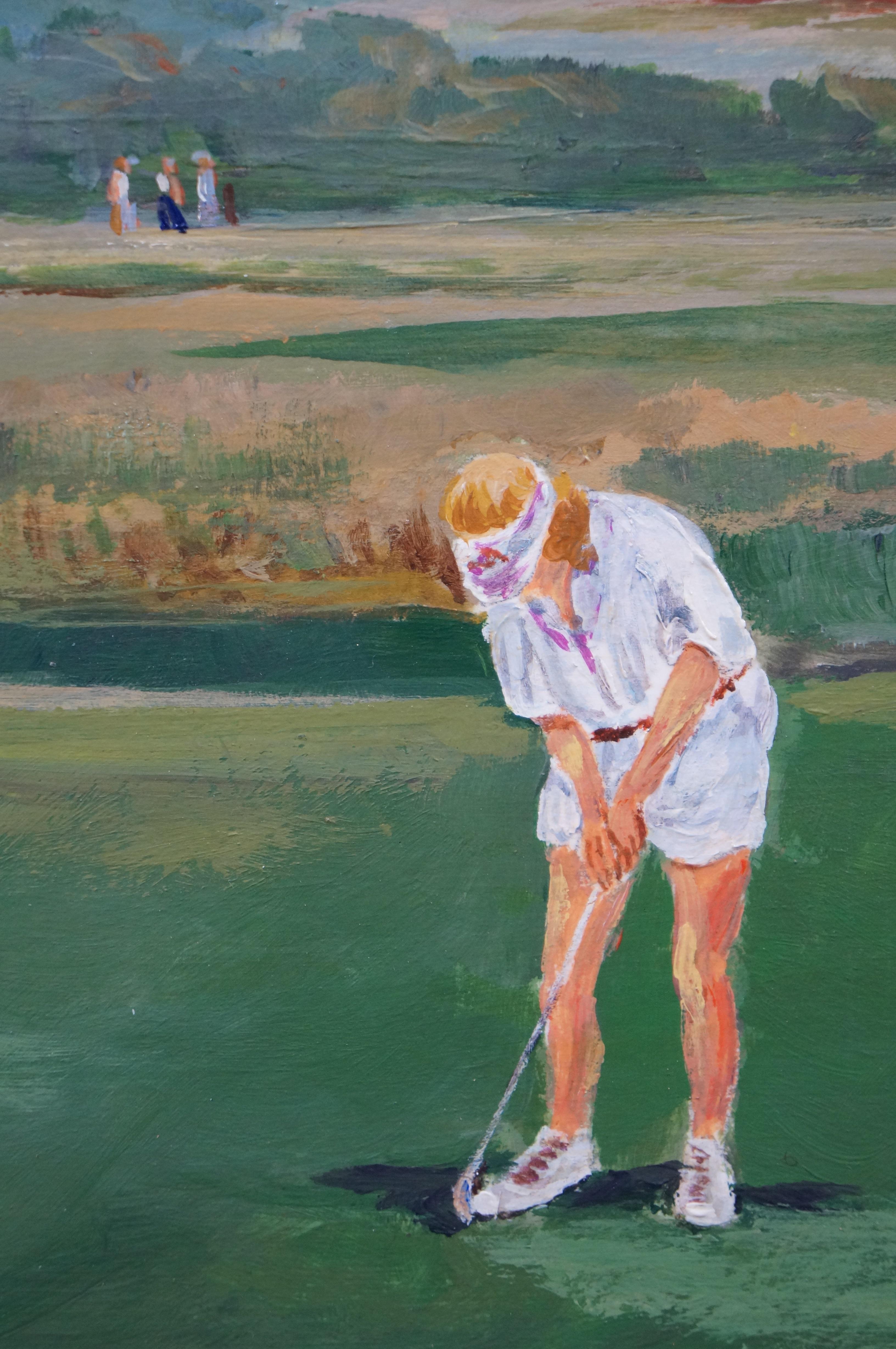 Sankaty Golf Course Nantucket, MA Öl-Landschaftsgemälde Bettie J. Sarantos im Angebot 1