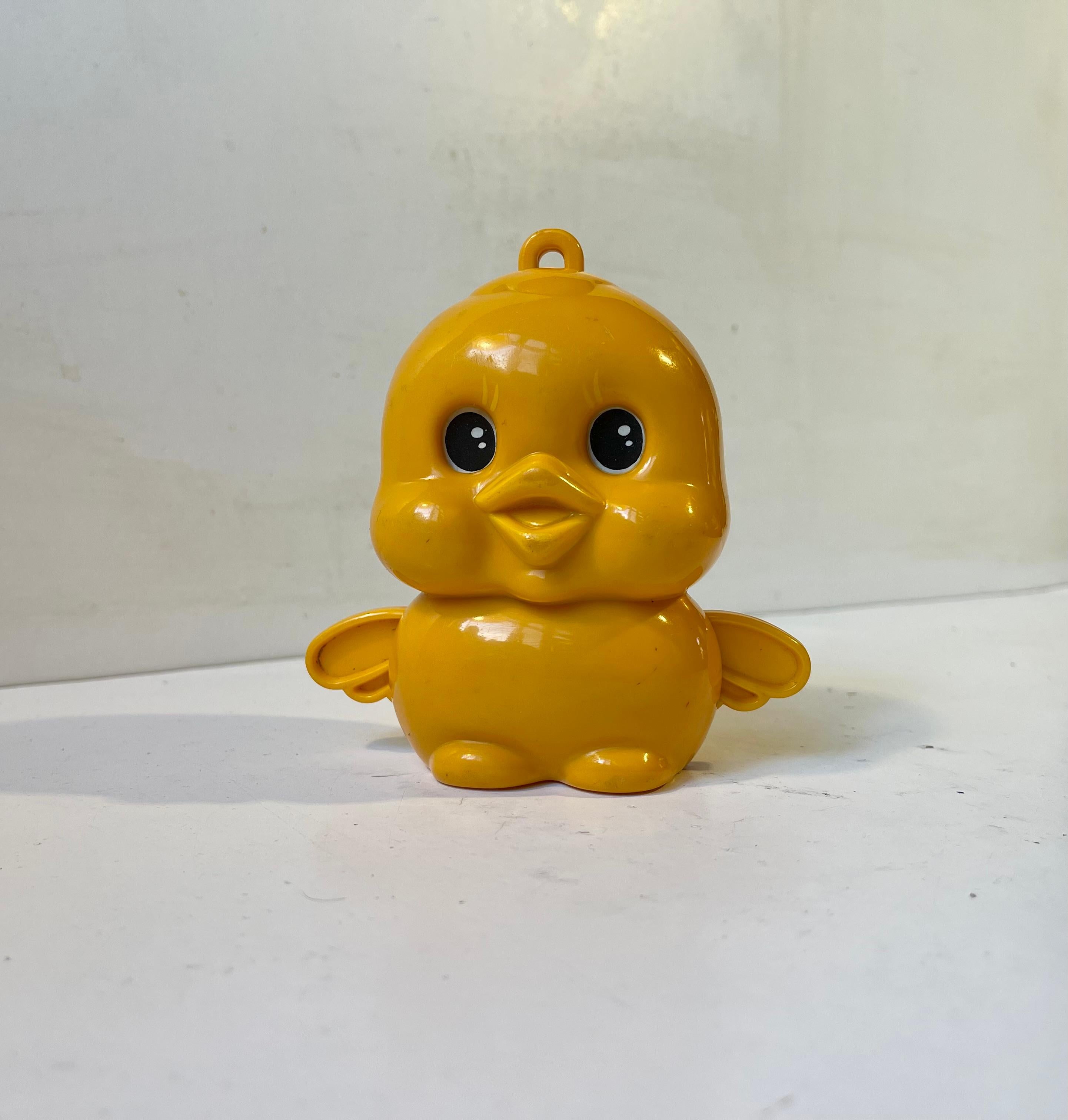 Mid-Century Modern Sankyo Japan Vintage Yellow Musical Duckling, 1970s For Sale