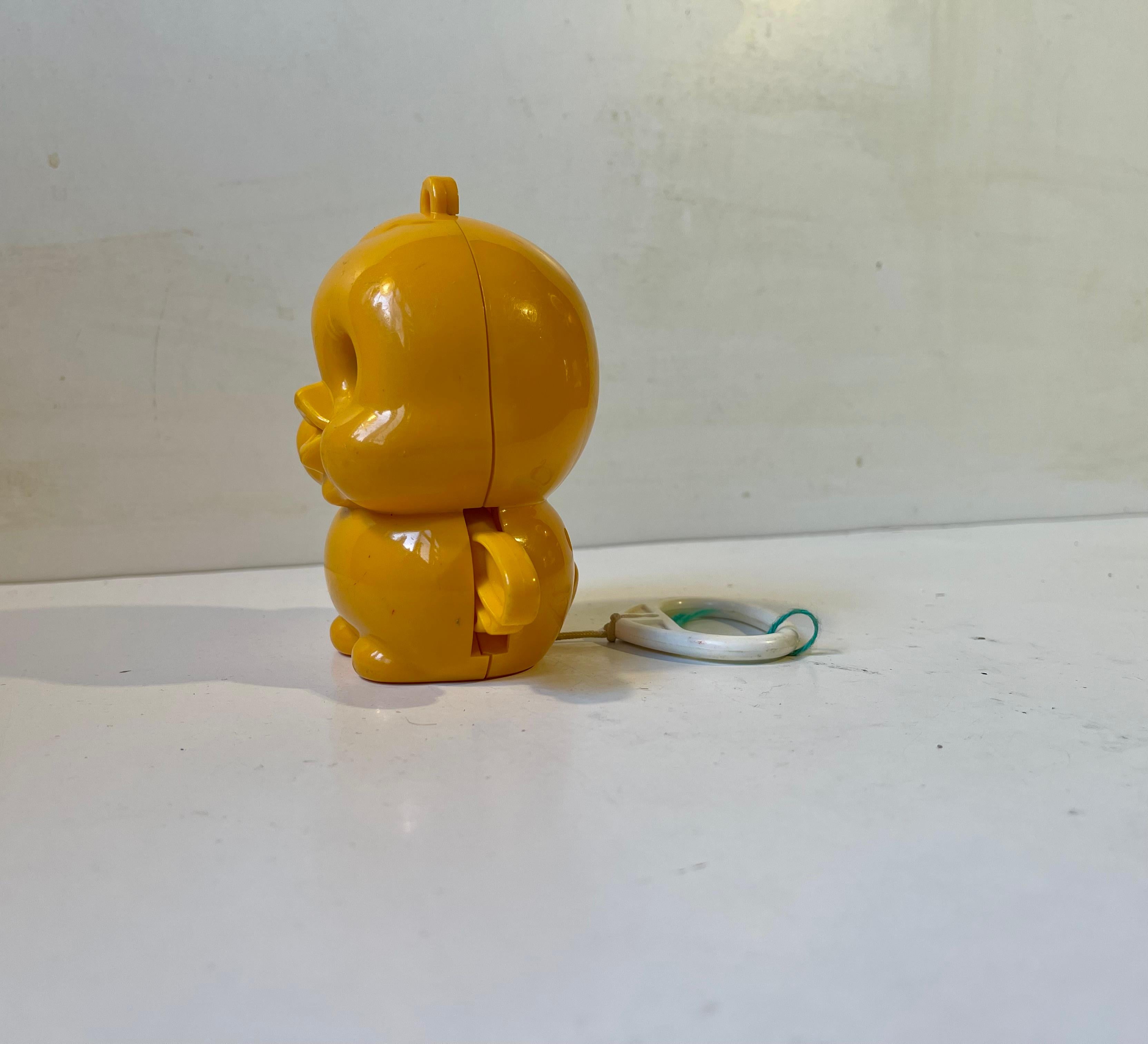 Japanese Sankyo Japan Vintage Yellow Musical Duckling, 1970s For Sale