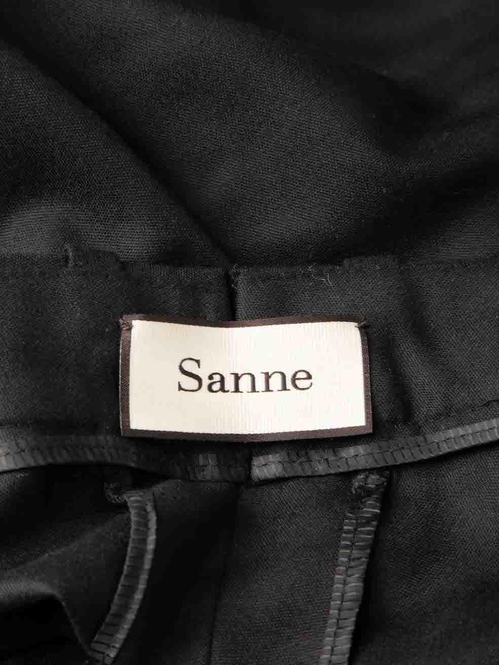 Women's Sanne Black Jewelled Detail Flared Trousers Size S For Sale
