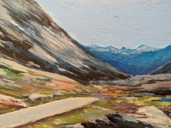 Mountains of Norway. Horizontal, interior, blue, nature, Bleka