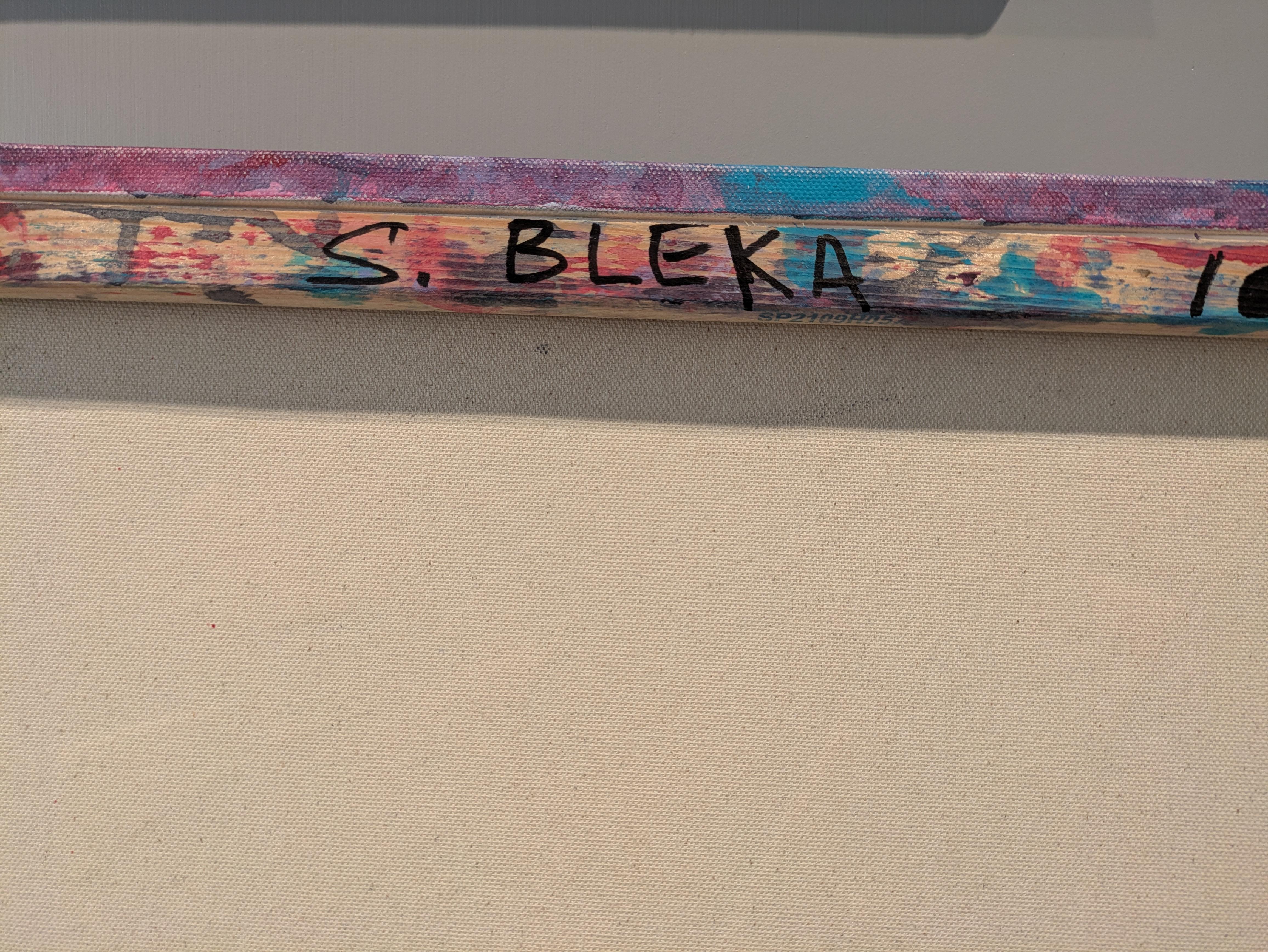 Abstrakte Malerei in originellem Stil. Ein spannendes Motiv und eine aufregende Farbpalette ziehen die Aufmerksamkeit des Betrachters auf sich. Das Motiv kann individuell interpretiert werden. Ein ungewöhnliches Bild wird einem modernen,