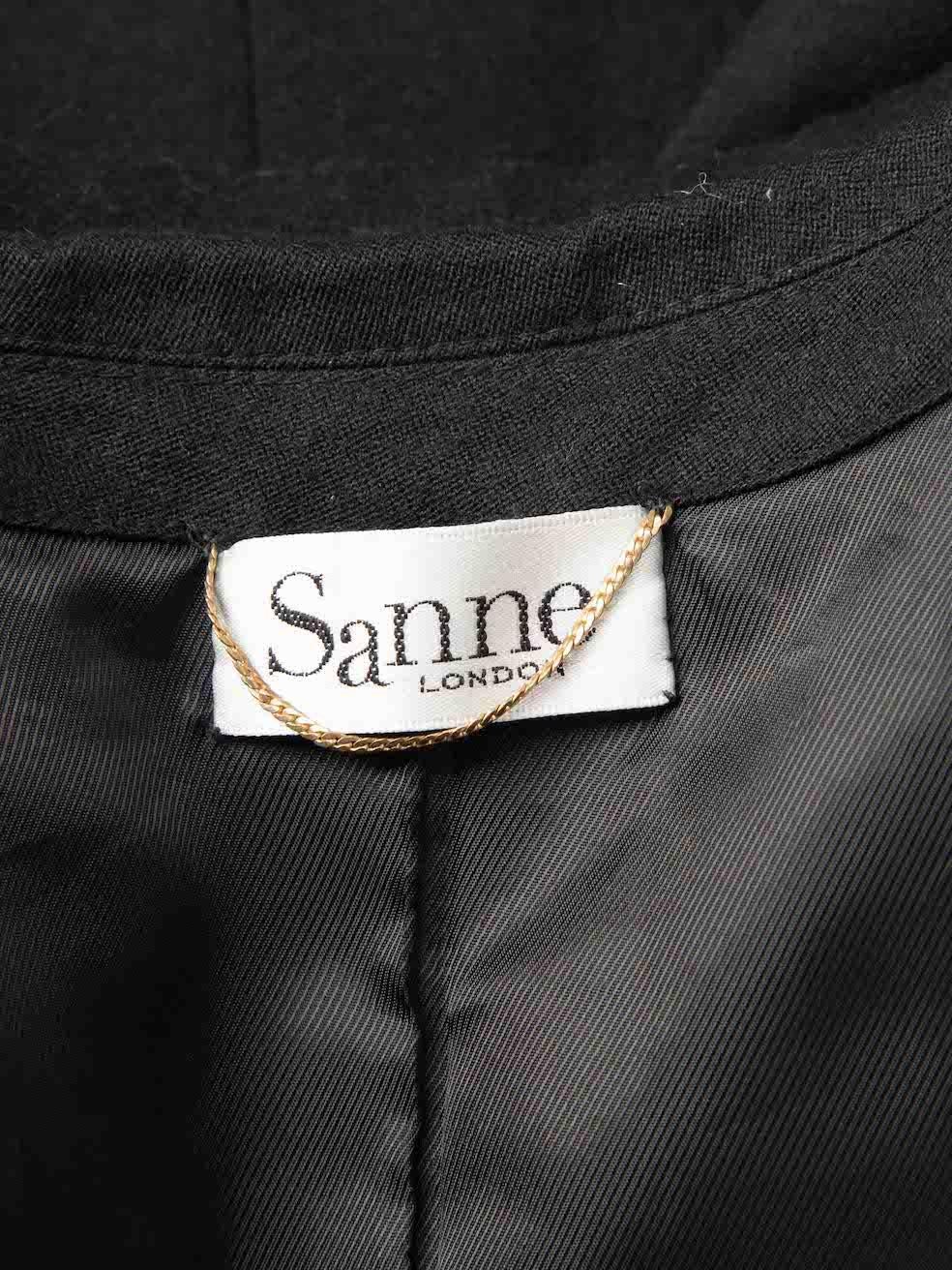 Sanne Women's Black Metal Tassel Detail Blazer 1