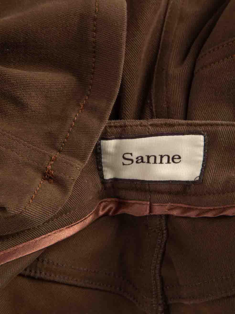 Sanne Women's Brown Straight Leg Trousers 1