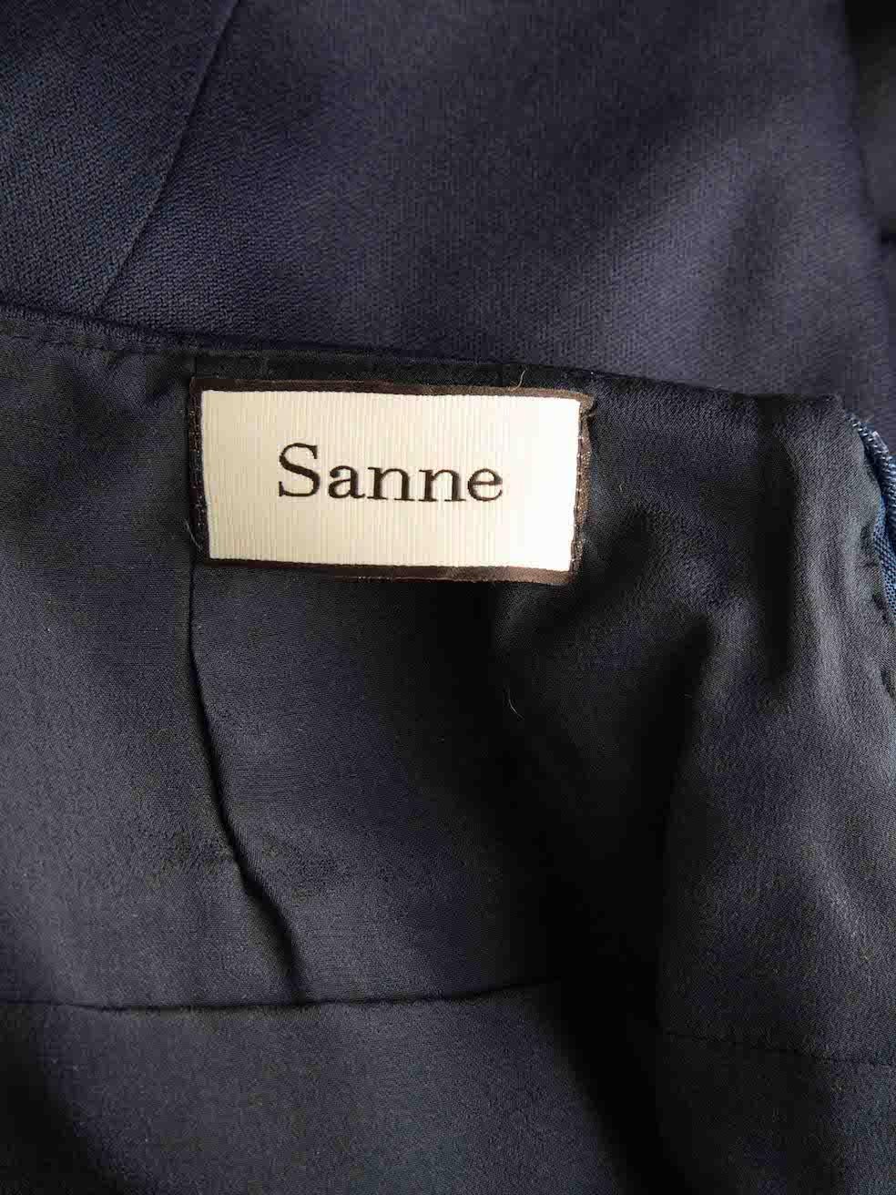 Sanne Women's Navy Front Slit Mini Skirt For Sale 1