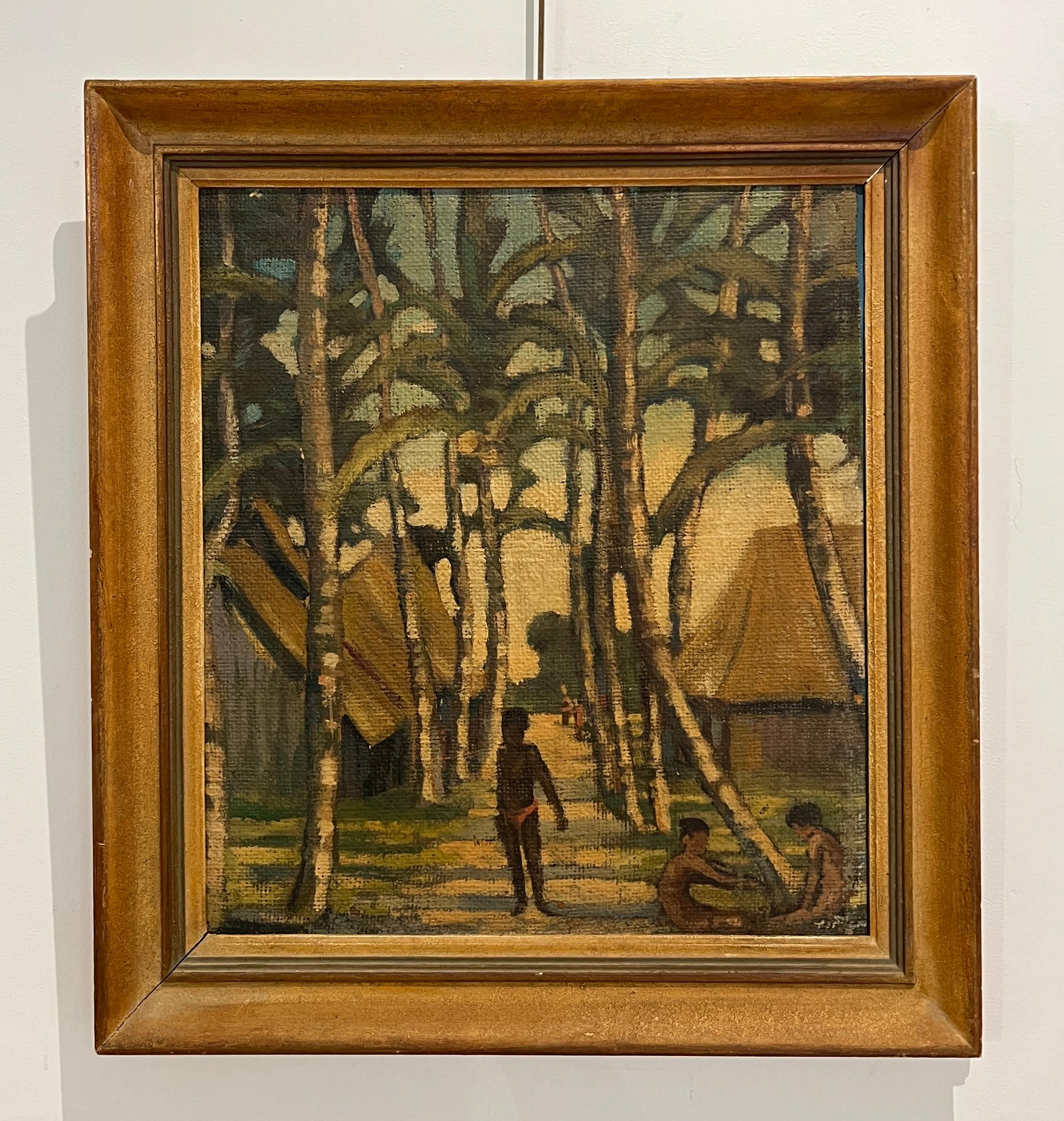 Lebendige Insel – Painting von Sannemann