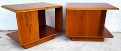 Sannemann Teak Nightstands Side Tables Danish 1970s Pair