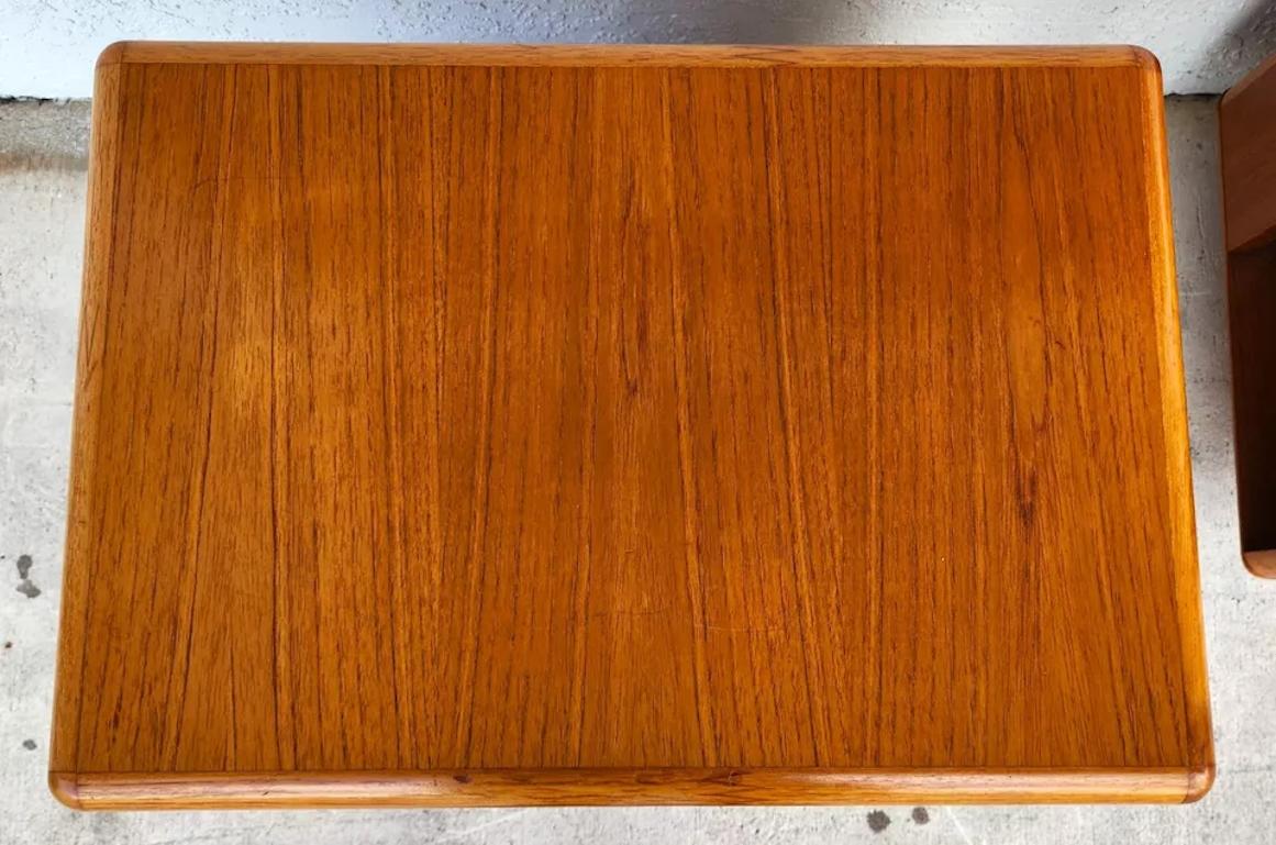 Sannemann Teak Nightstands Side Tables Danish 1970s Pair For Sale 2