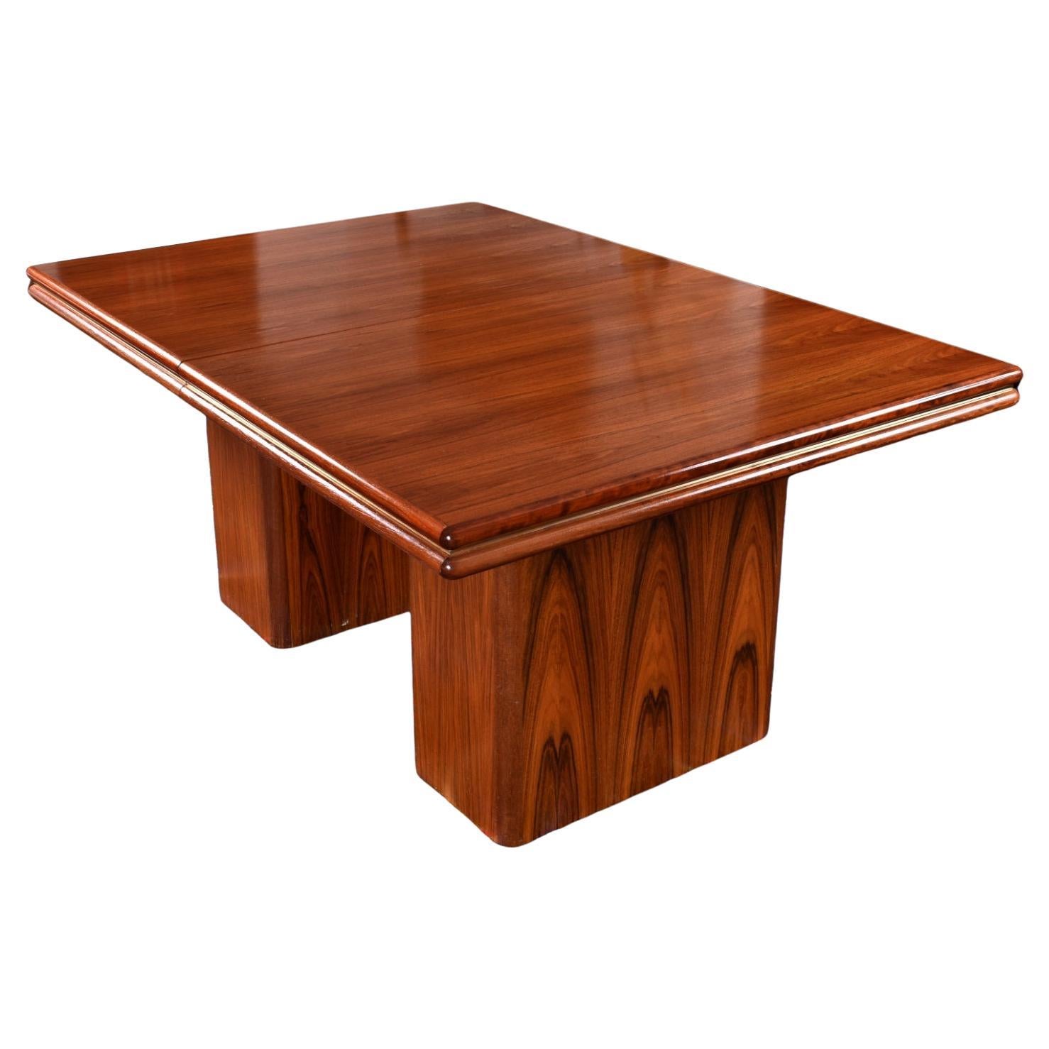Sannemanns Møbelfabrik Table de salle à manger extensible en palissandre danois Bon état - En vente à Chattanooga, TN