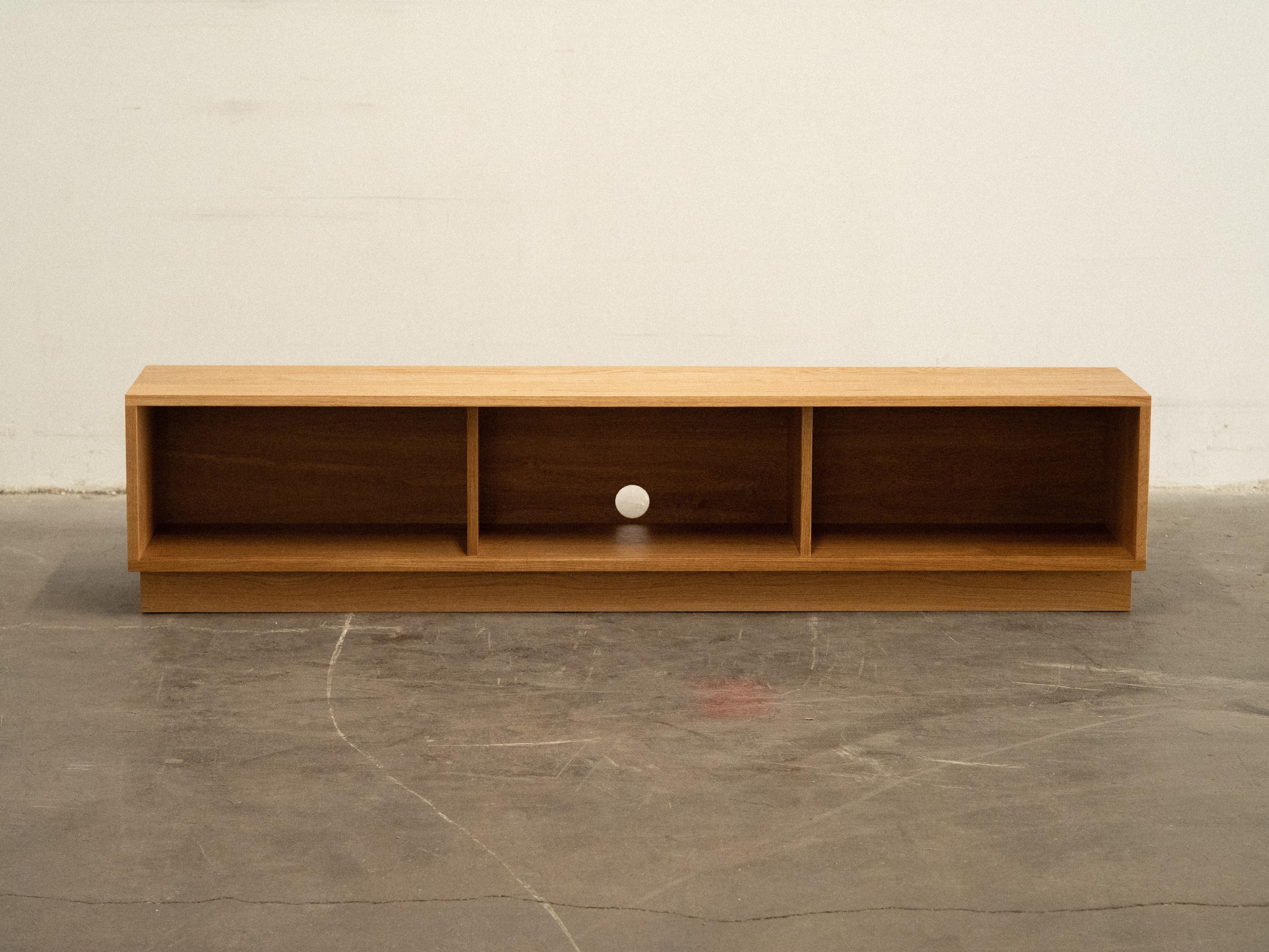 SANS - Oak Media Unit / Low Sideboard by Amee Allsop Studio and Mokko Seishin For Sale 3