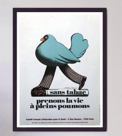 Cartel original de «Sans Tabac», de Milton Glaser, 1980