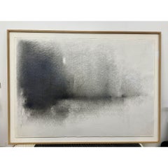 Disegno di paesaggio di Paul de Pignol, carboncino su carta, 2022