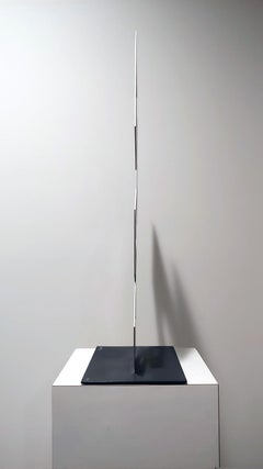 4 scatole bianche e grigie, scultura illusione, 28x16 metallo e smalto