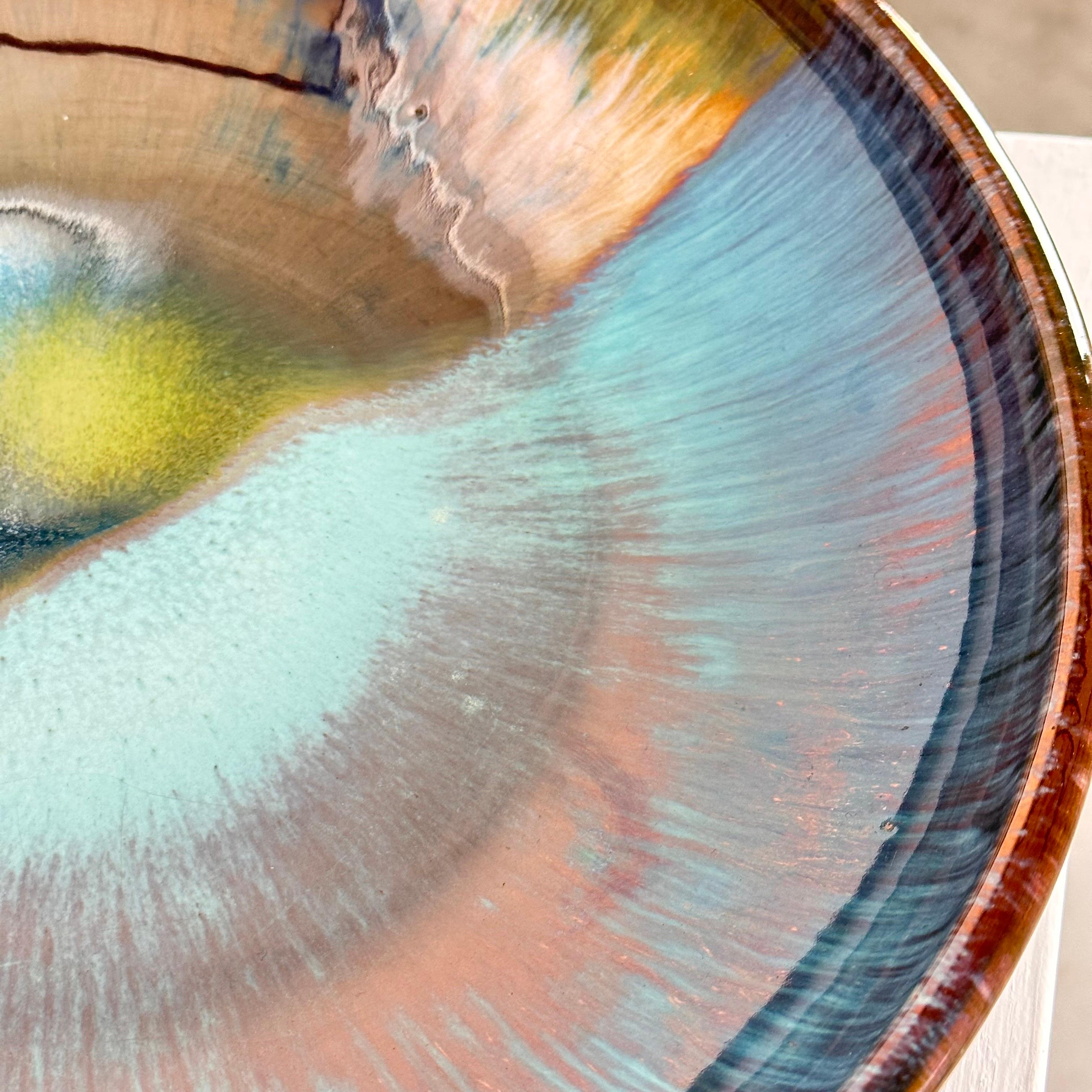 Sant' Andrea Faenza, Ceramic Plate with Metallic Luster, 1970s 1