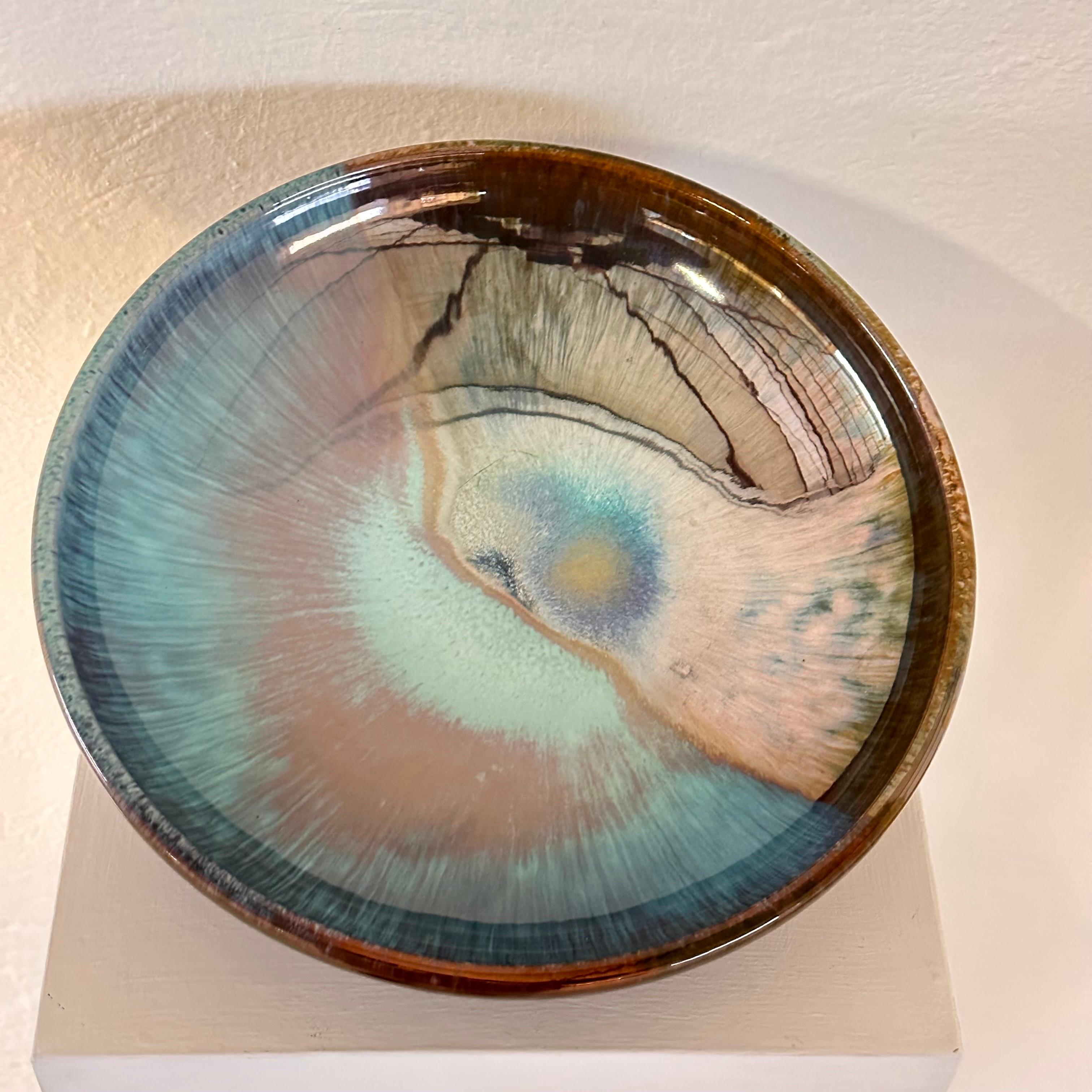 Sant' Andrea Faenza, Ceramic Plate with Metallic Luster, 1970s 2