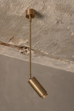 Santa 63 Surface-Mounted Spotlight Lamp With Extension in Aged Brass by Nuumbra