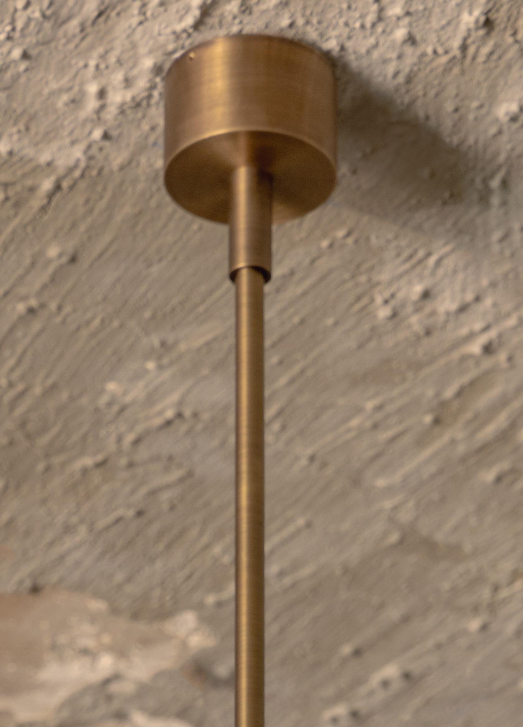 Santa 63 Surface-Mounted Spotlight Lamp With Extension in Aged Brass by Nuumbra In New Condition For Sale In Geneve, CH