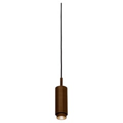 Santa 63 Suspended Downlight Lamp With Extension in Aged Brass by Nuumbra Santa 63 Suspended Downlight Lamp With Extension in Aged Brass by Nuumbra