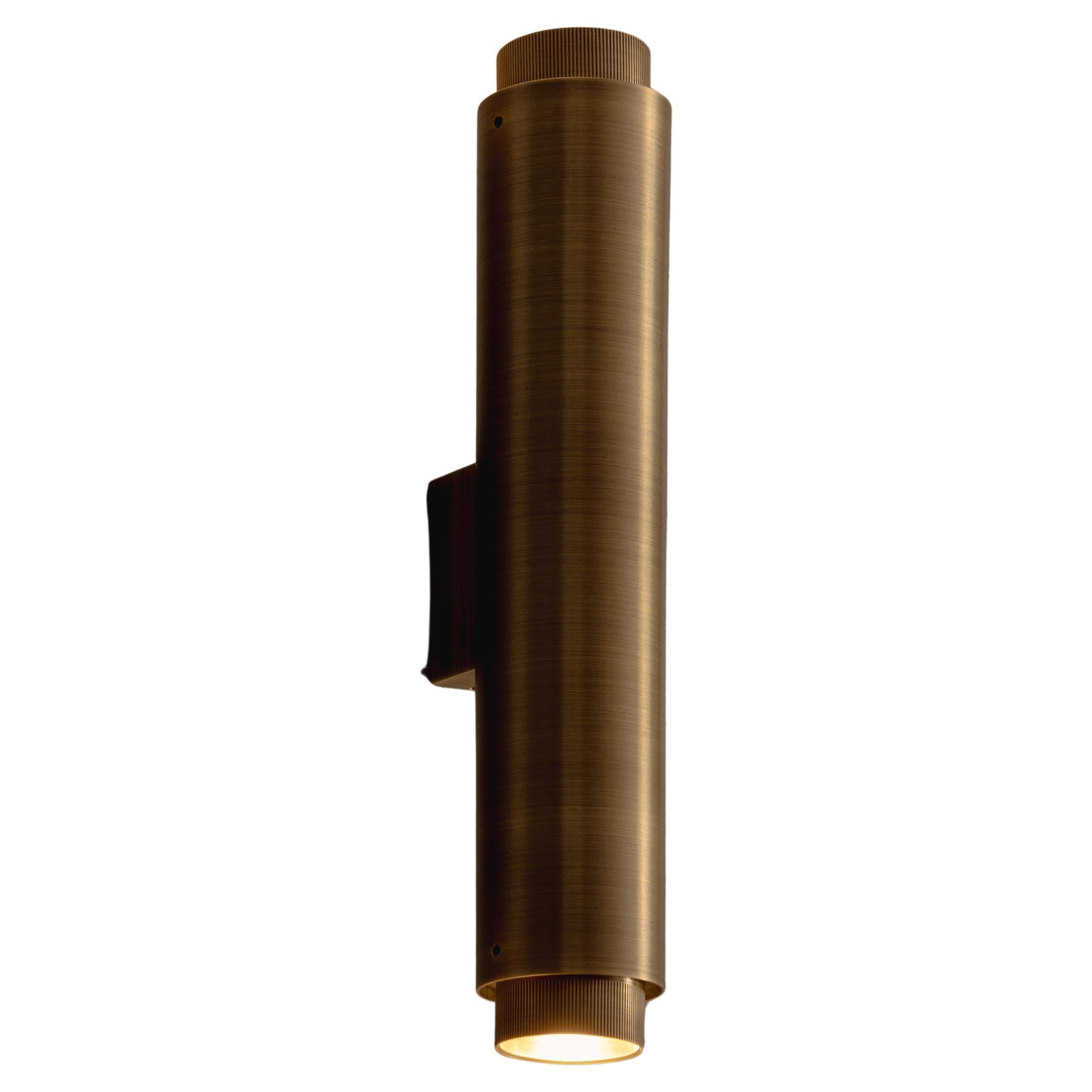 Santa 63 Wall Sconce in Aged Brass by Nuumbra