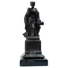 Antique Santa Barbara Sculpture, German