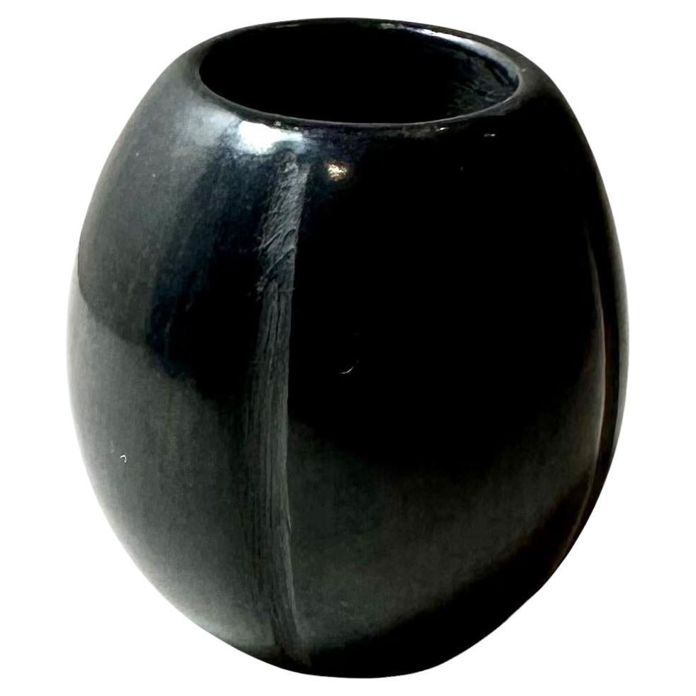 Bol en poterie noire de Santa Clara en vente