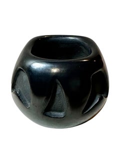 Santa Clara Black Pottery Pot By Maxine Naranjo