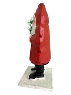 Santa Claus Belsnickel Papermache Candy Container German Christmas 1920s