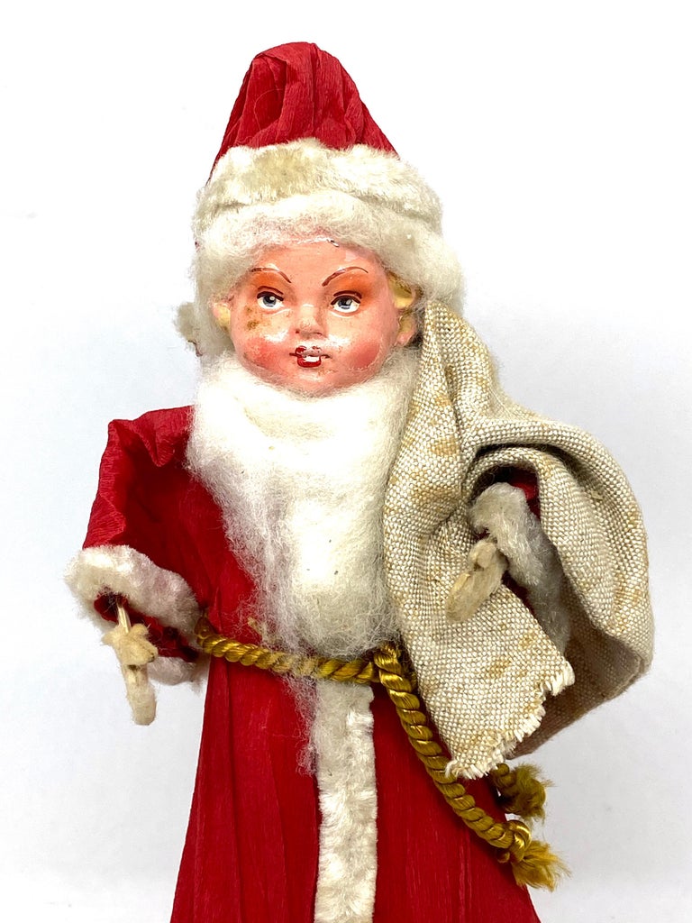 Santa Claus Belsnickle Candy Container Vintage Christmas, 1940s For ...