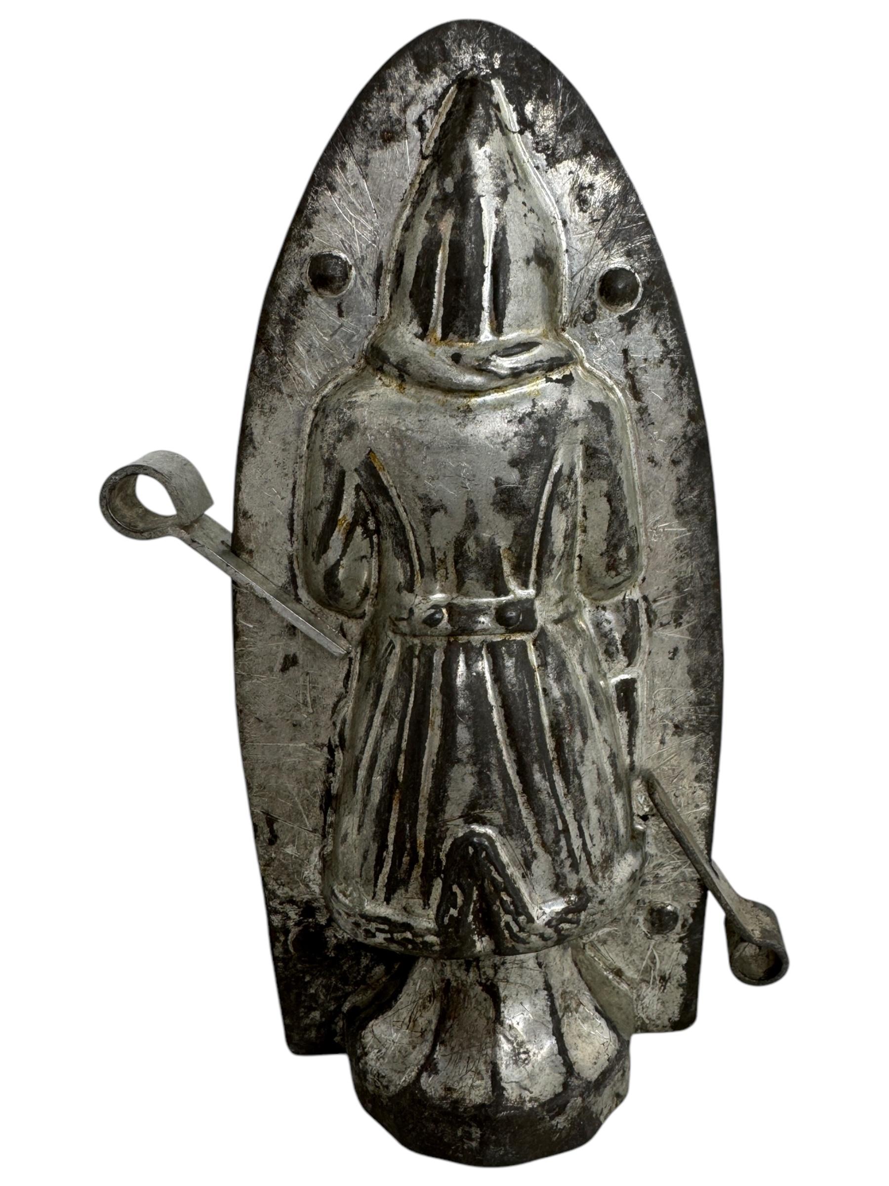 Folk Art Santa Claus Belsnickle Chocolate Mold Antique 1910s, German Walter, Berlin For Sale