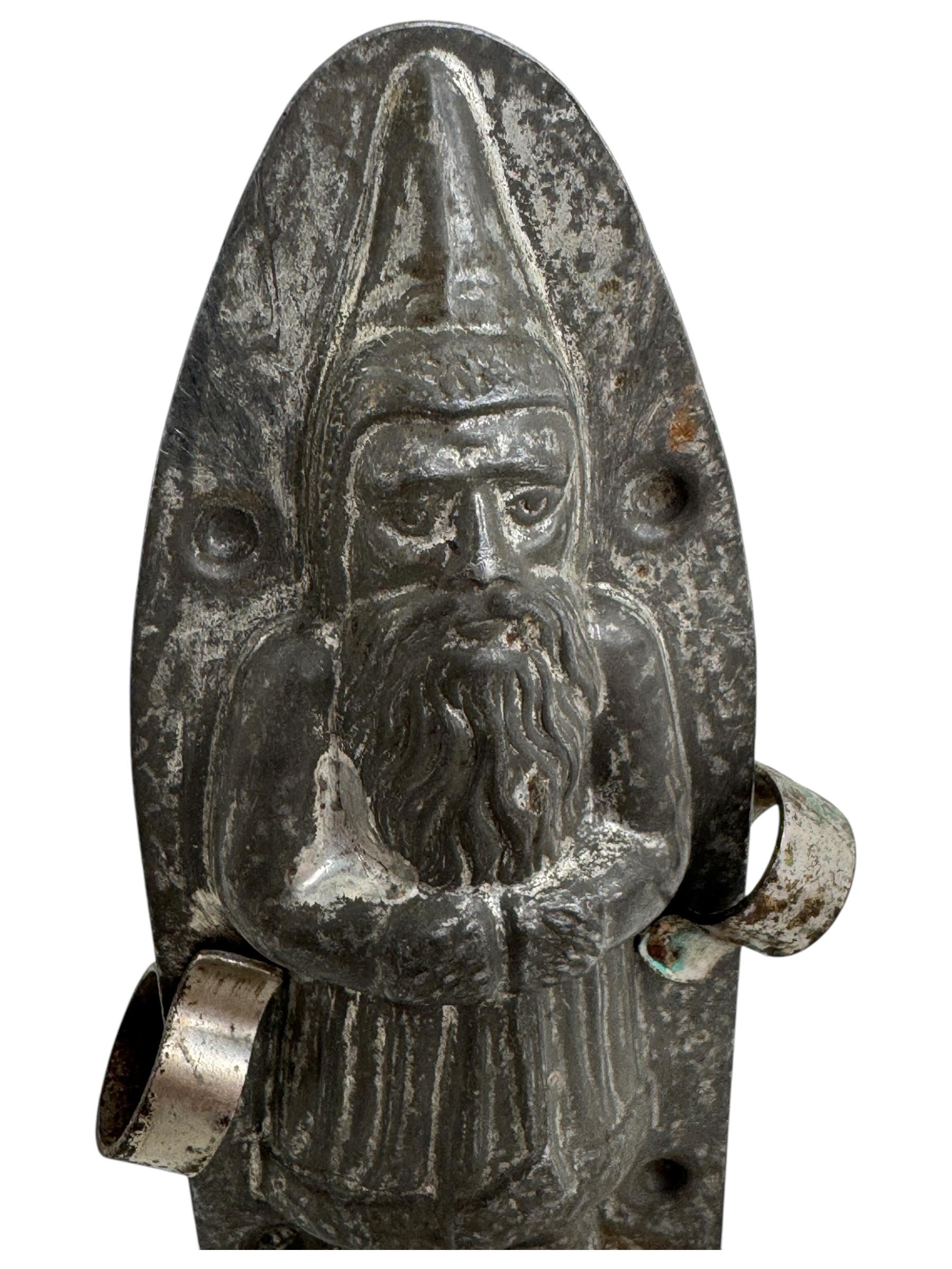 Santa Claus Belsnickle Chocolate Mold Antique 1910s, Walter, Berlin In Good Condition For Sale In Nuernberg, DE