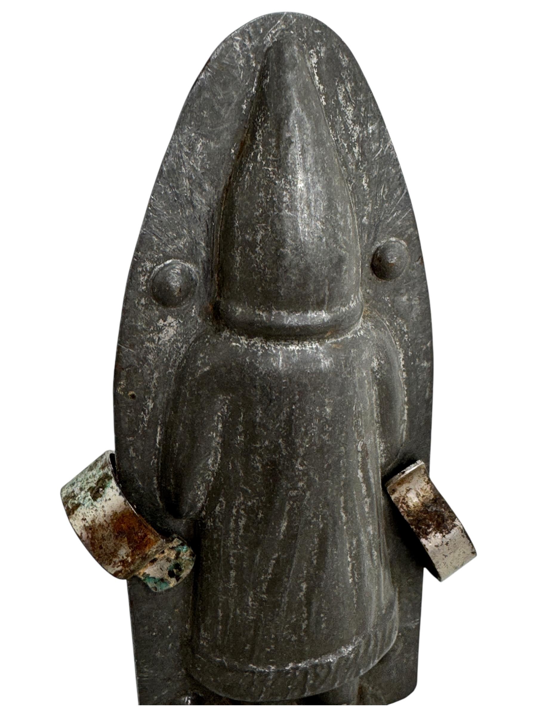 Metal Santa Claus Belsnickle Chocolate Mold Antique 1910s, Walter, Berlin For Sale
