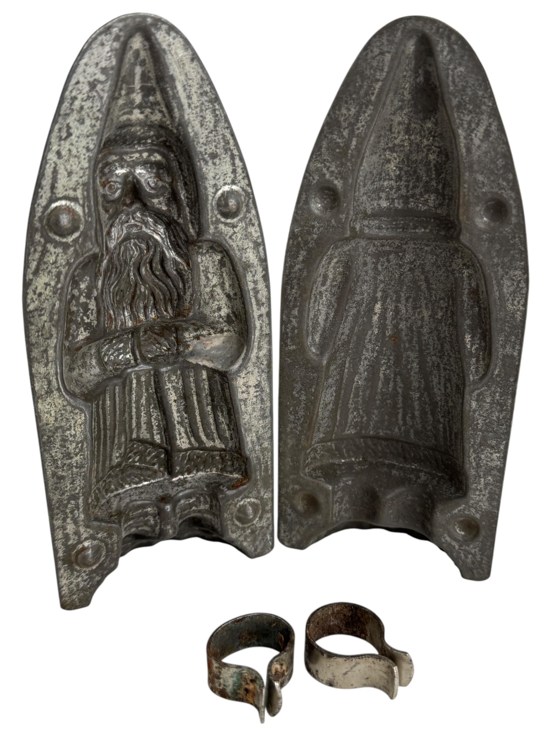 Santa Claus Belsnickle Chocolate Mold Antique 1910s, Walter, Berlin For Sale 2