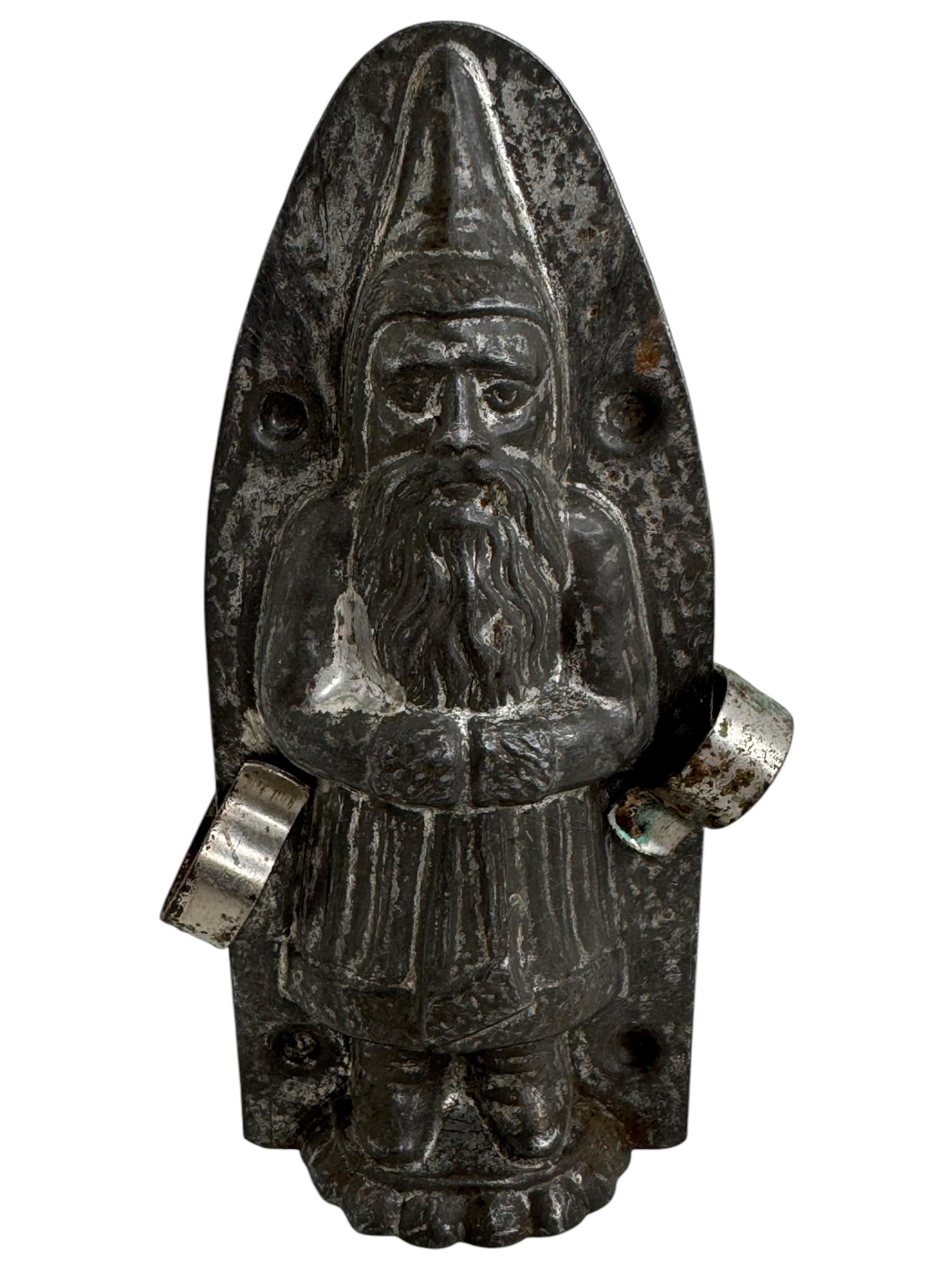 Santa Claus Belsnickle Chocolate Mold Antique 1910s, Walter, Berlin For Sale