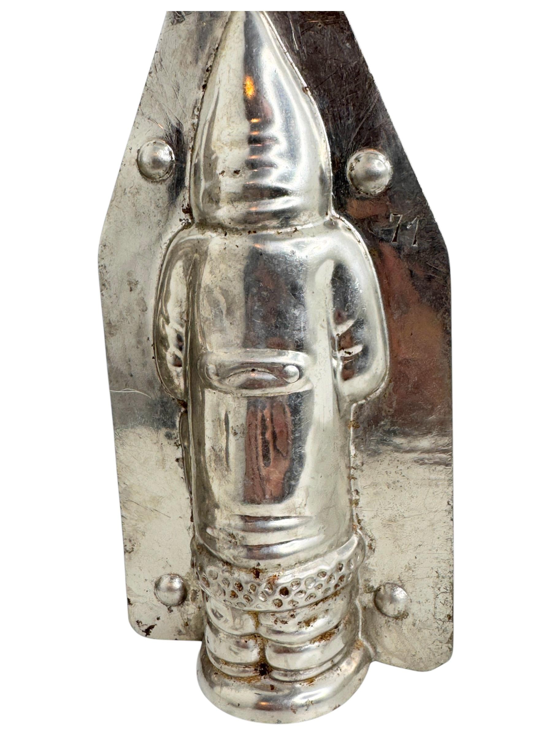 Santa Claus Belsnickle Christmas Chocolate Mold Antique 1930s, German For Sale 4