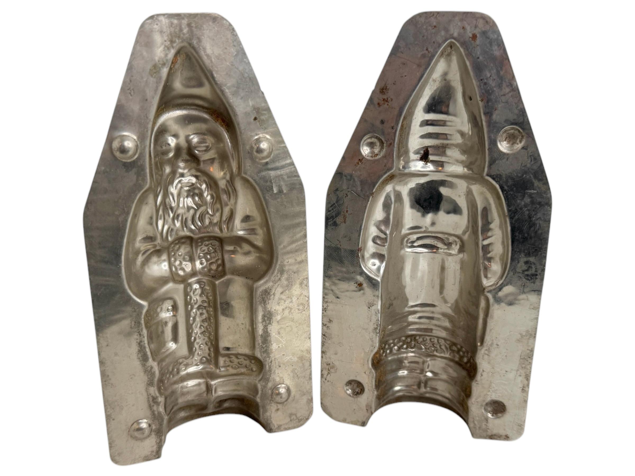Santa Claus Belsnickle Christmas Chocolate Mold Antique 1930s, German For Sale 1