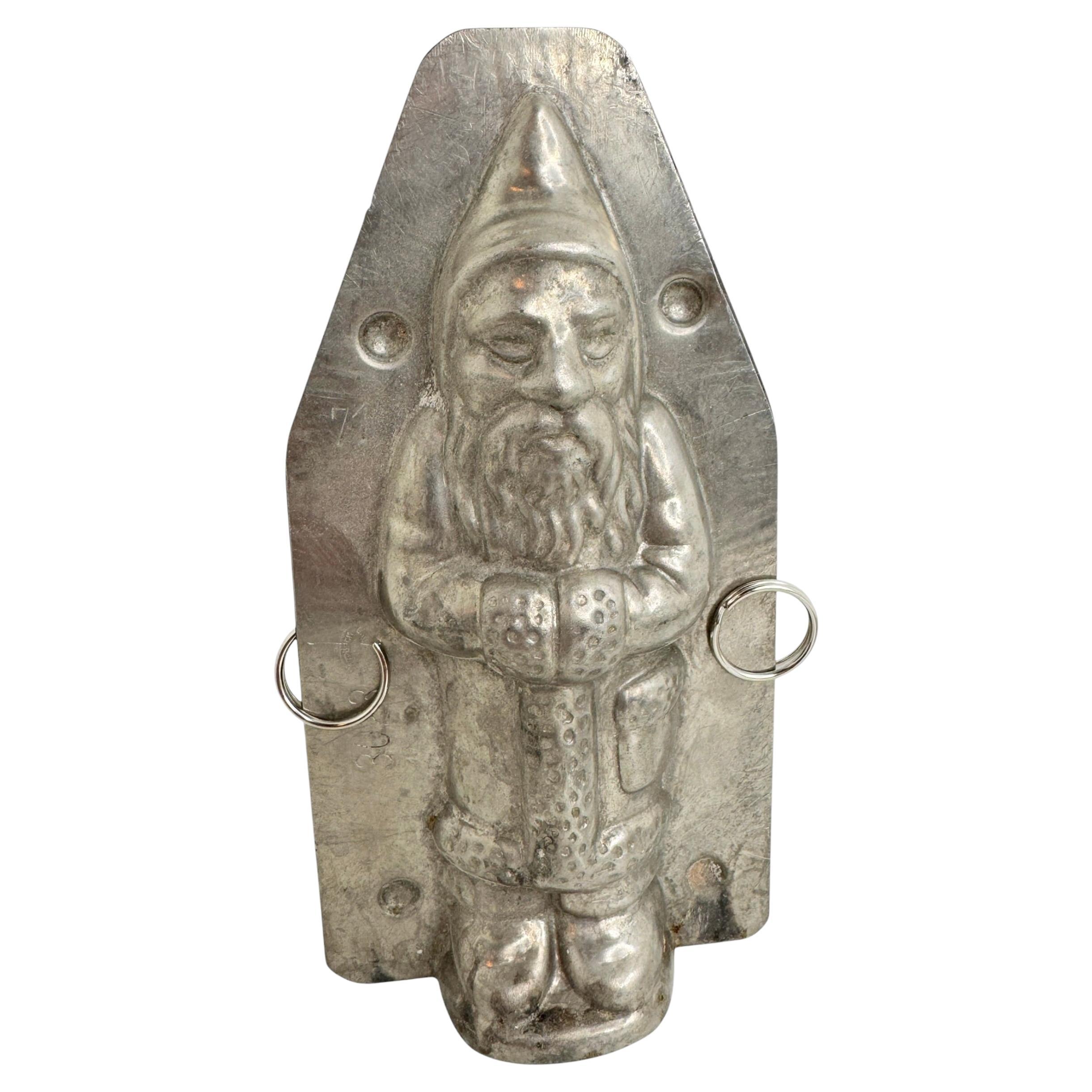 Santa Claus Belsnickle Weihnachts Schokoladenform Antike 1930er Jahre, Deutsch