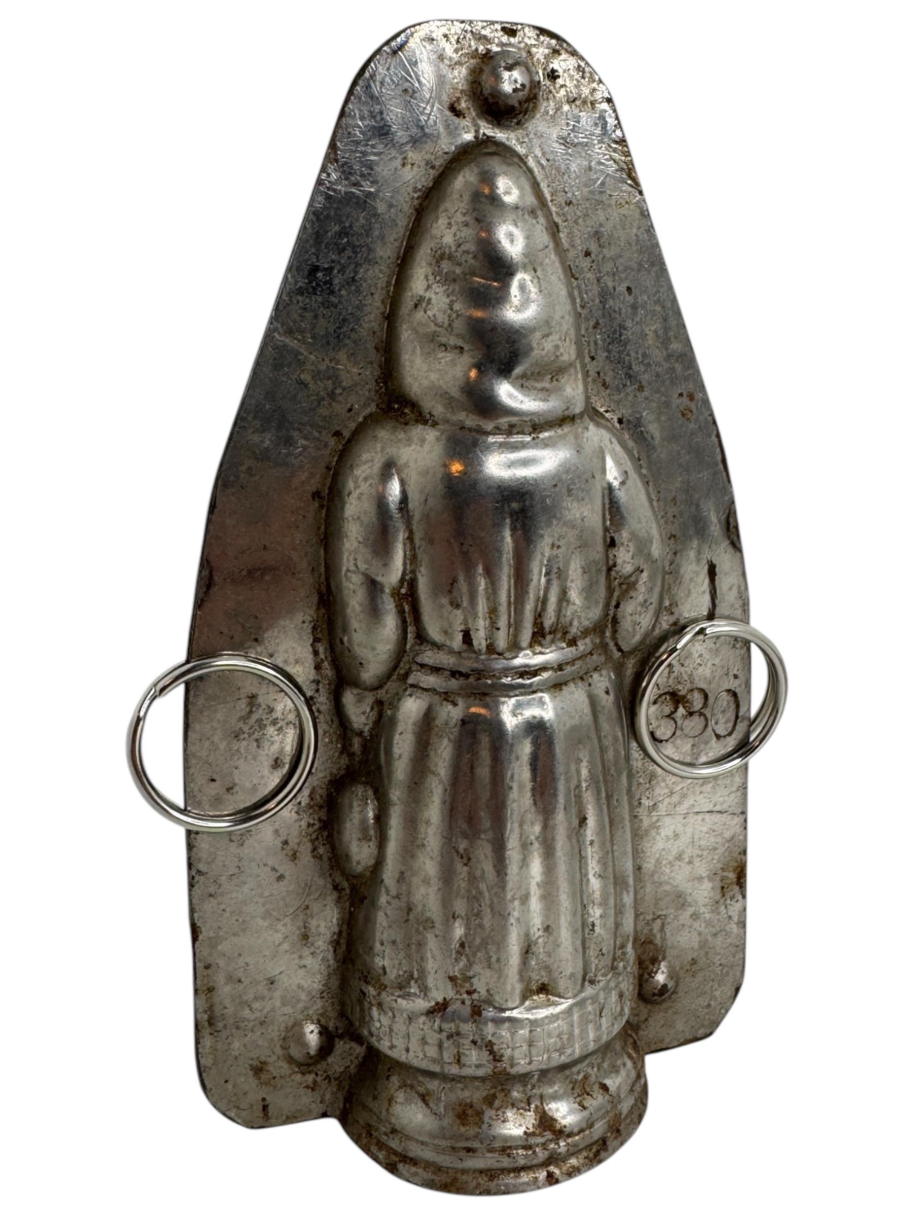 Santa Claus Belsnickle Weihnachts Schokoladenform Antike 1900er Jahre, Deutsch im Zustand „Gut“ im Angebot in Nuernberg, DE