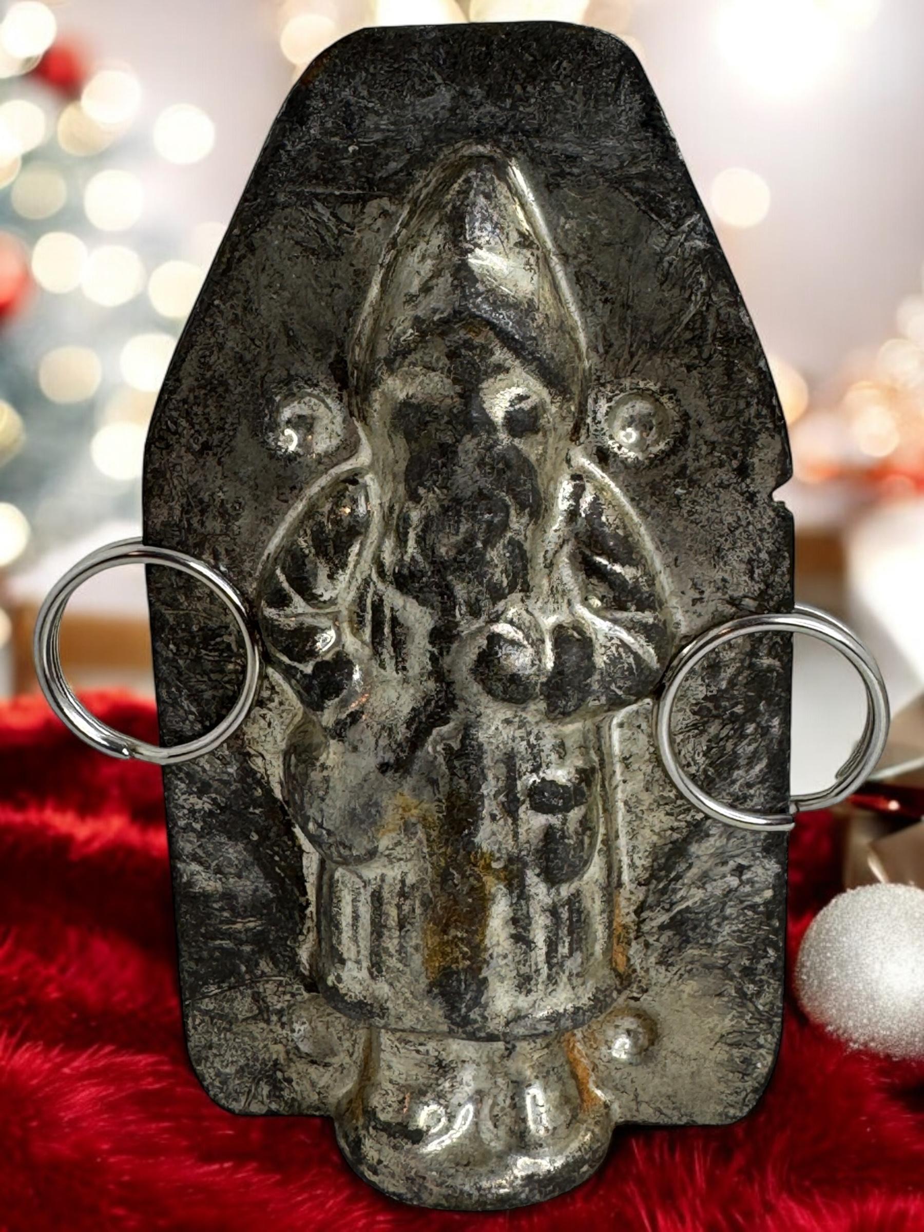 Santa Claus Belsnickle Miniature Chocolate Mold Antique 1900s, German For Sale 1
