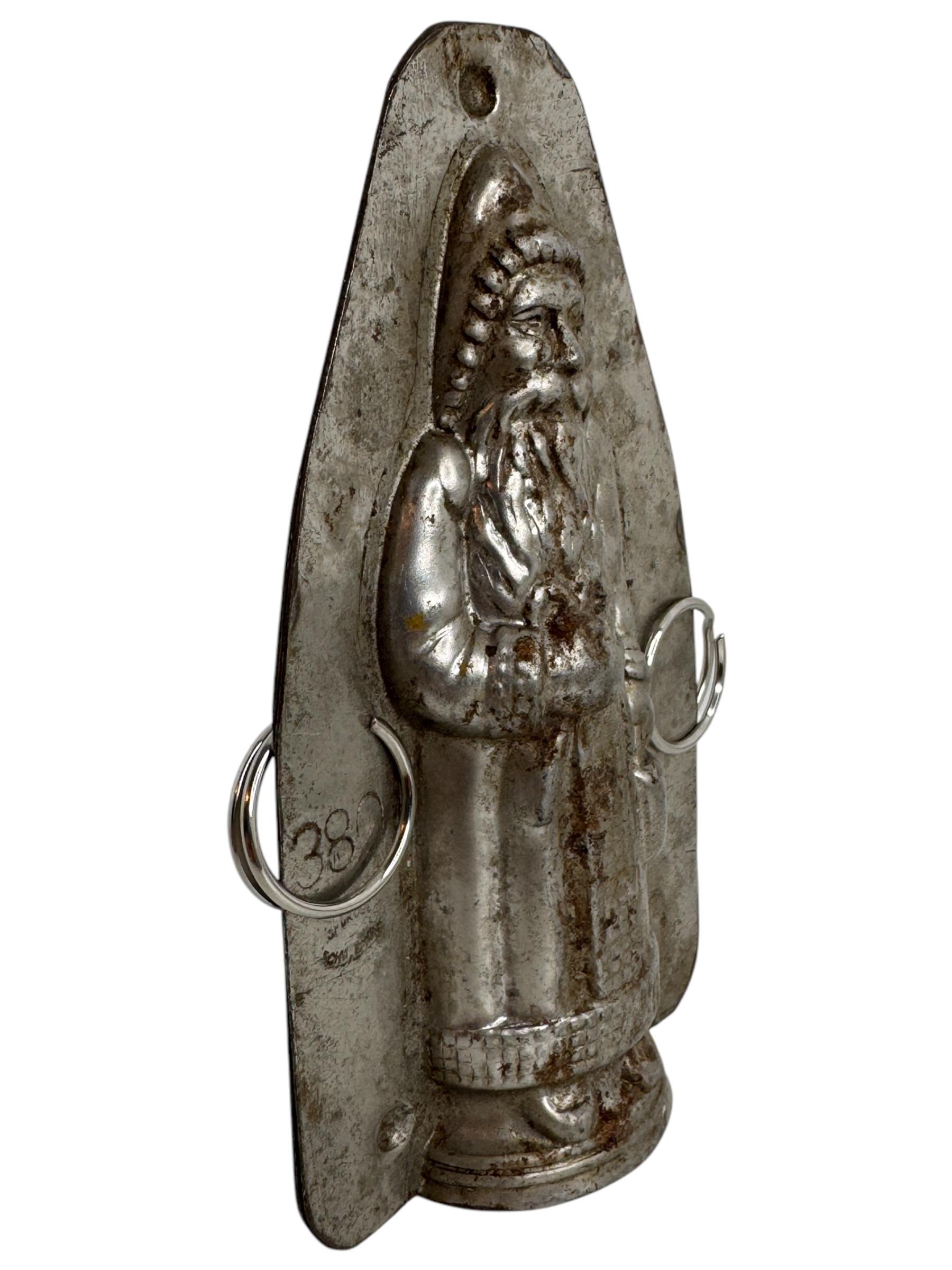 Santa Claus Belsnickle Weihnachts Schokoladenform Antike 1900er Jahre, Deutsch im Angebot 2